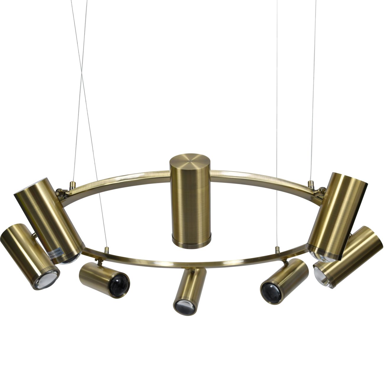 Stukely Gold Spotlight Halo Chandelier