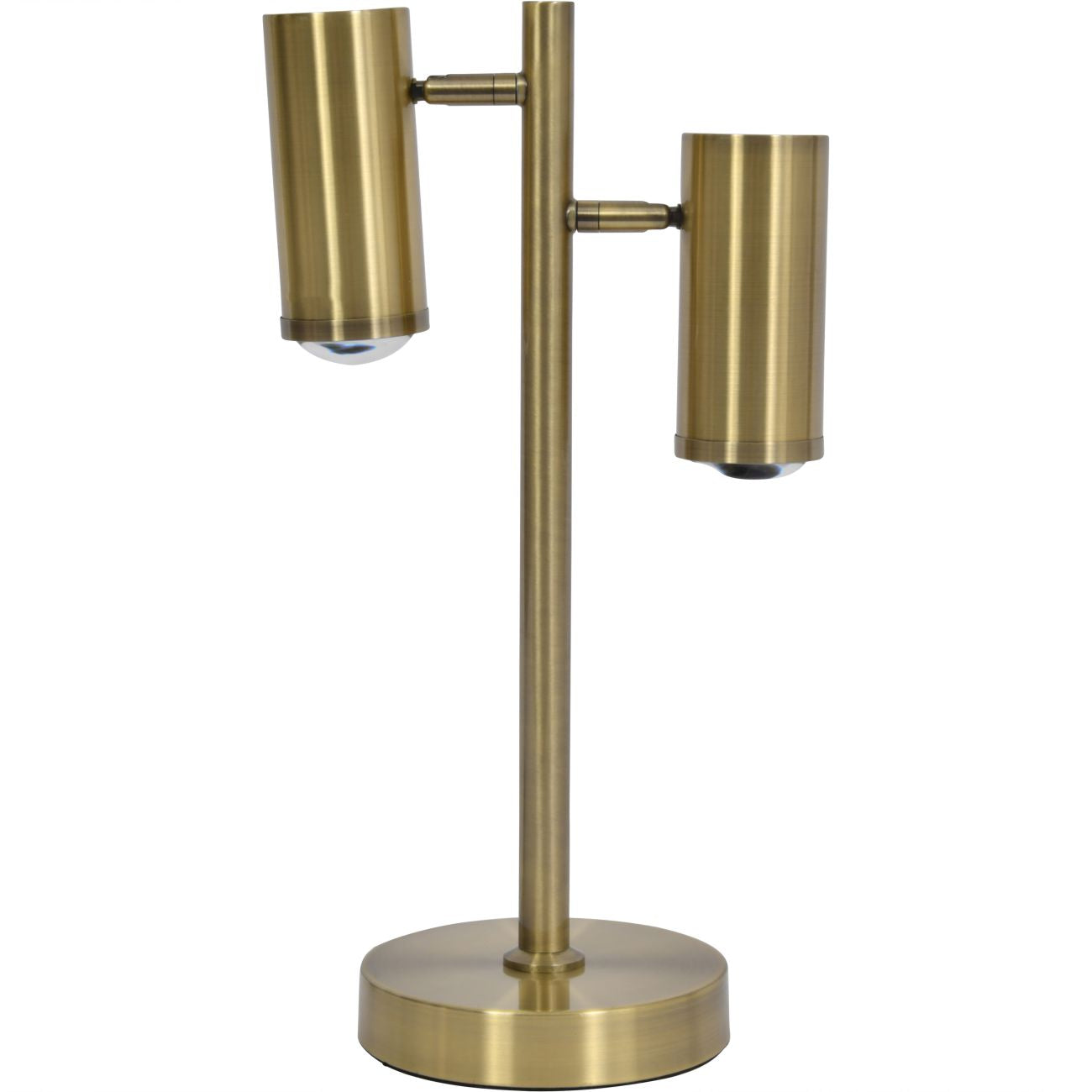 Stukely Gold Double Spotlight Table Lamp