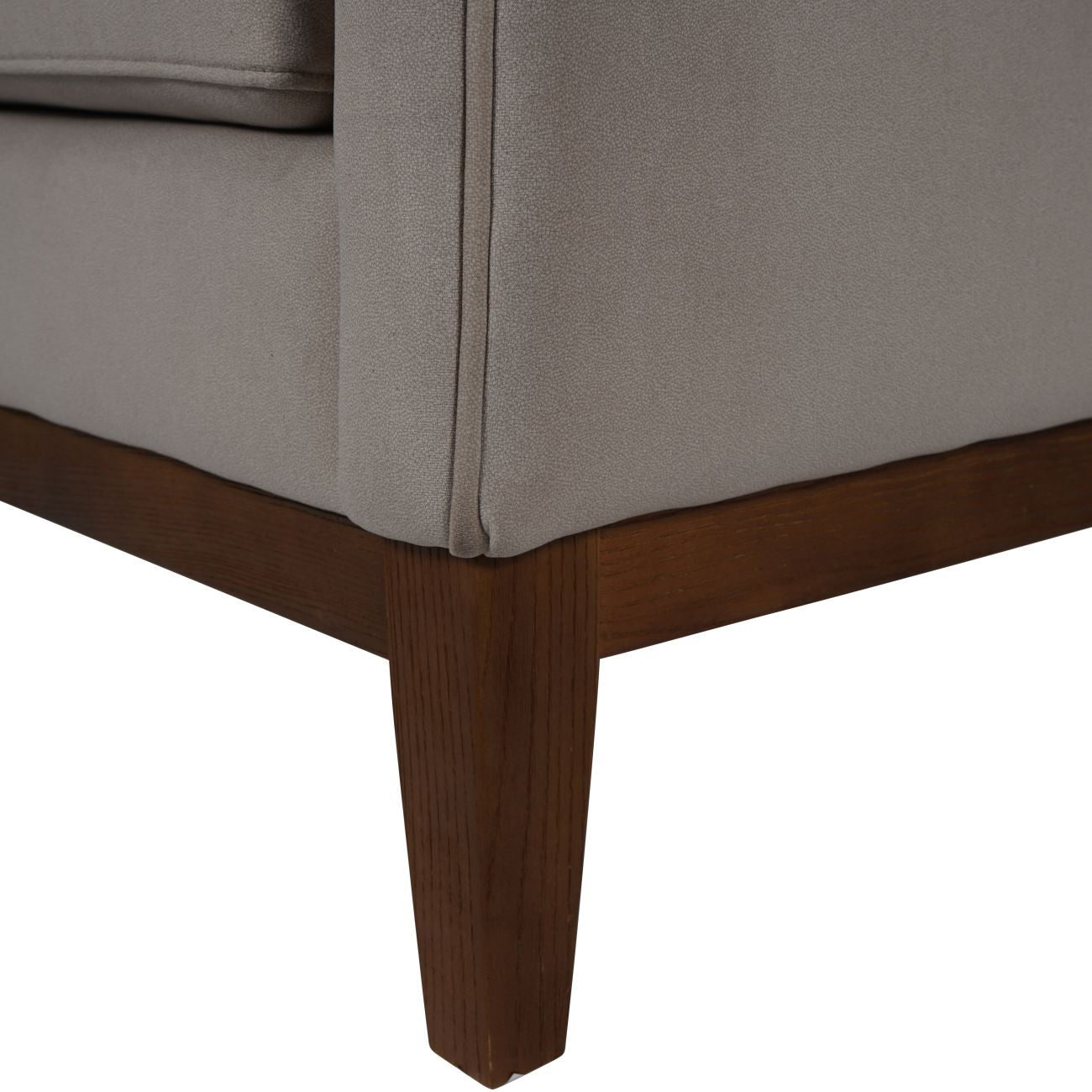 Rothbury Soft Taupe Ribbed Upholstered Wingback Armchair