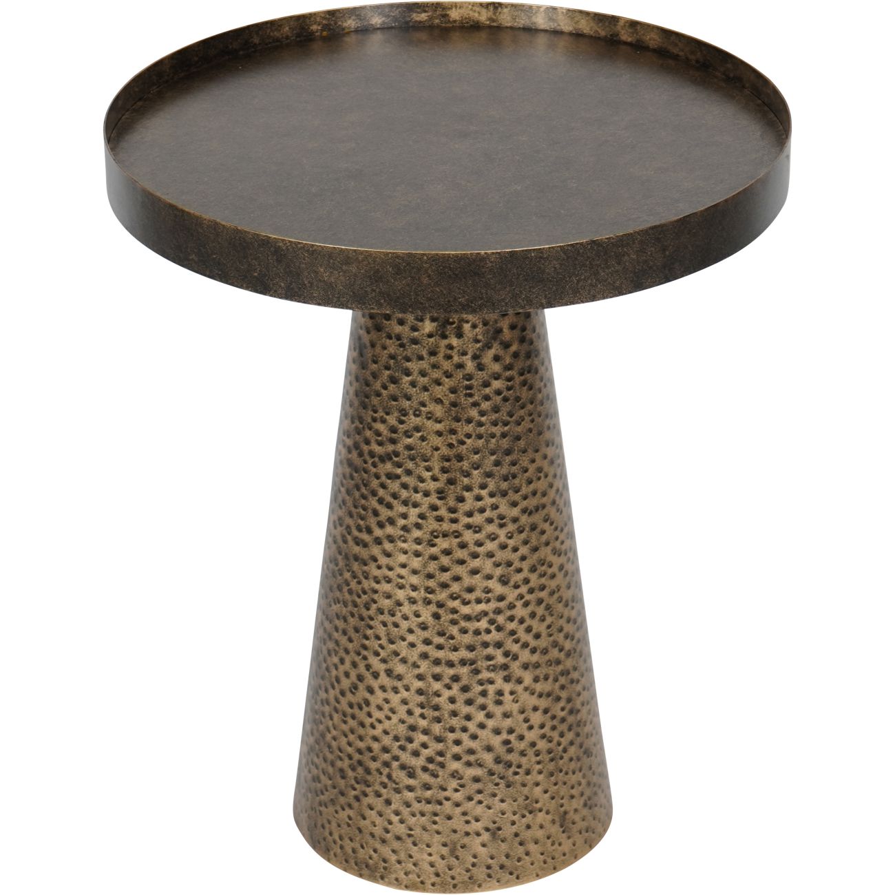 Sandbanks Rustic Antique Bronze Round Side Table