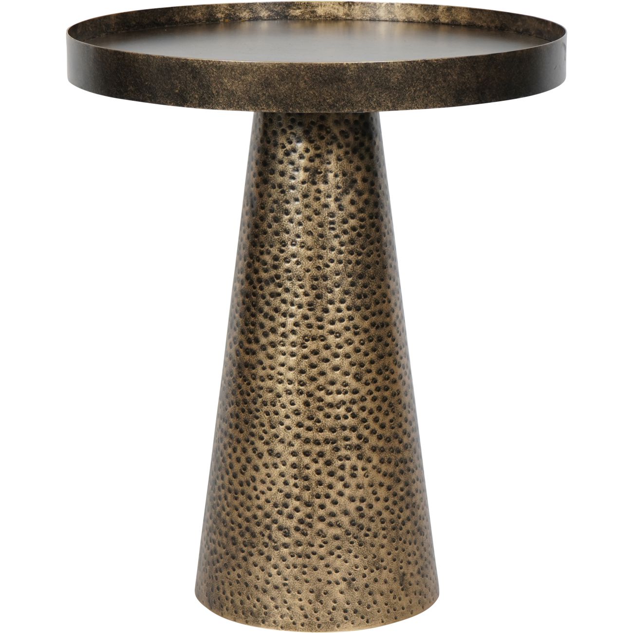 Sandbanks Rustic Antique Bronze Round Side Table