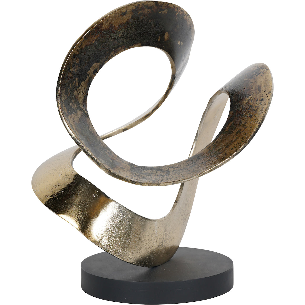 Ribbon Knot Gold Sculpture