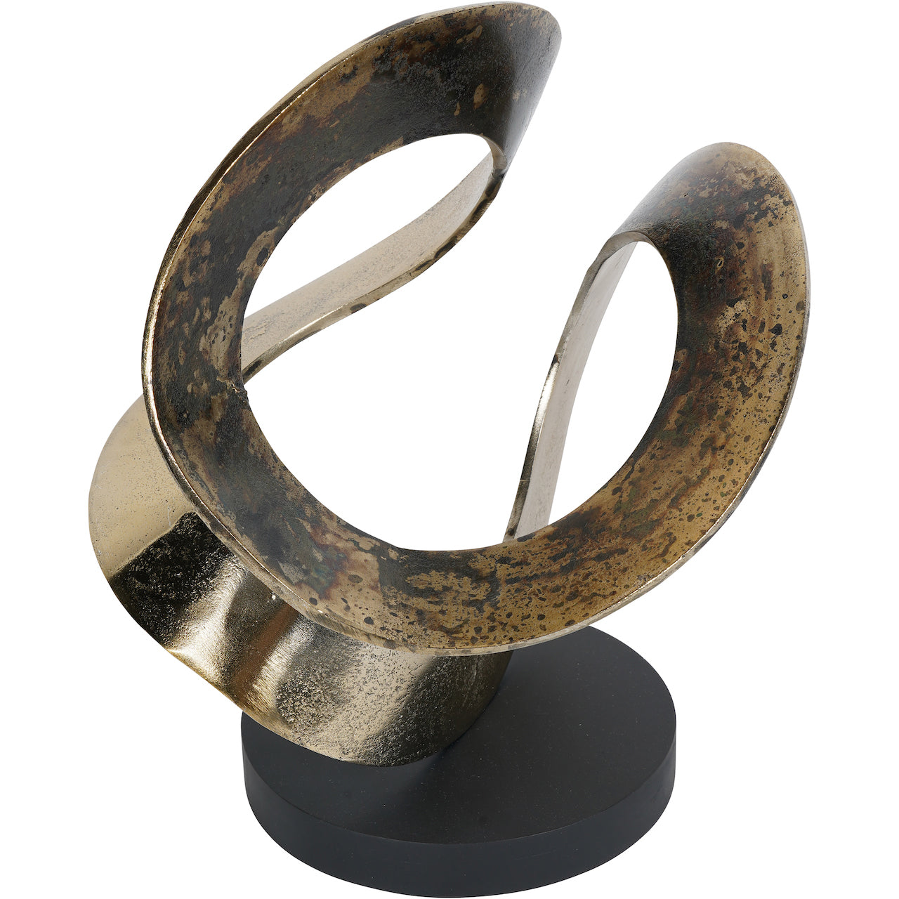 Ribbon Knot Gold Sculpture