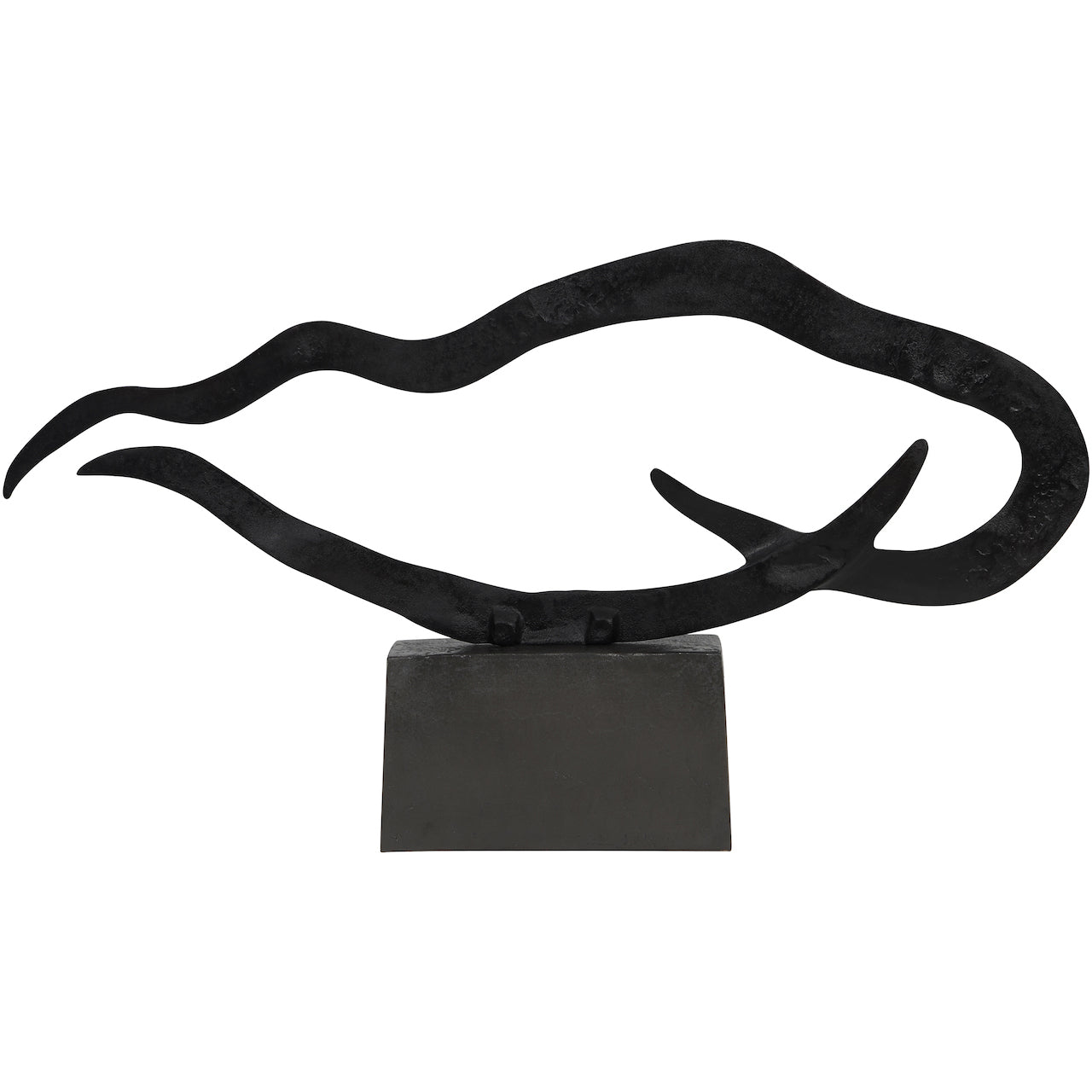 Isla Textured Black XL Sculpture