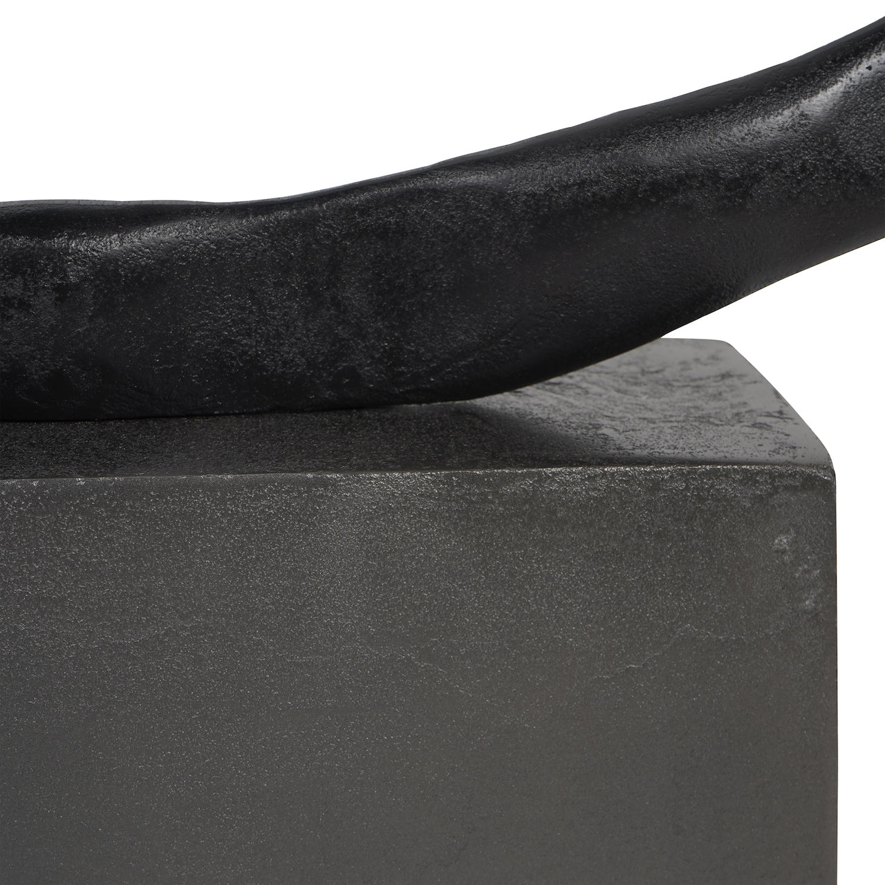 Isla Textured Black XL Sculpture