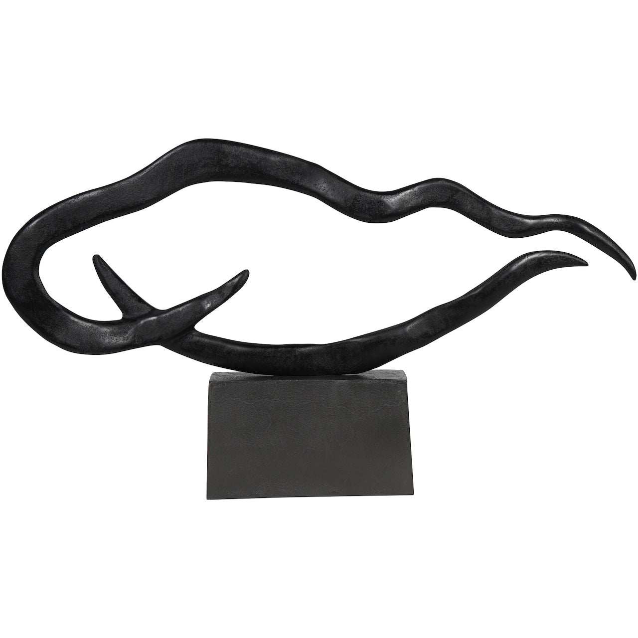 Isla Textured Black XL Sculpture