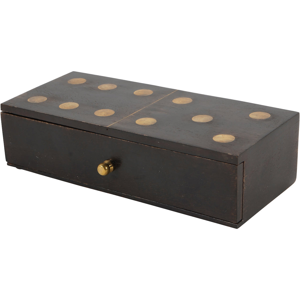 Columbia Brown Wood Domino Set