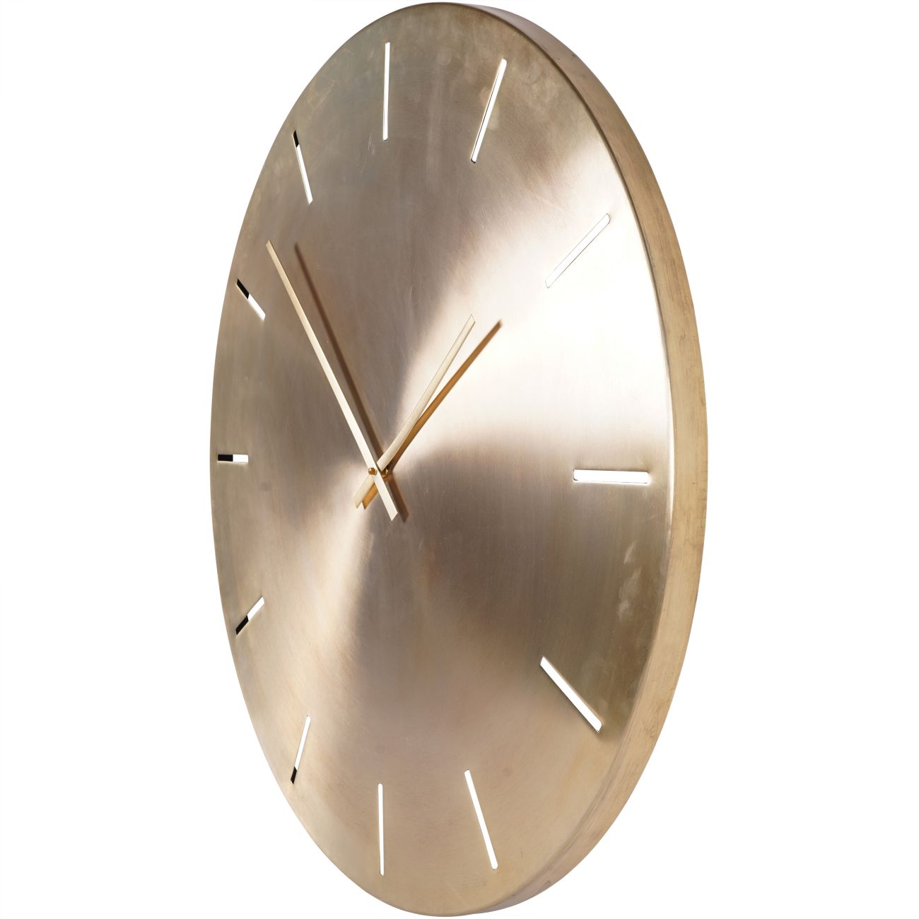 Santa Cruz Gold Metal Wall Clock