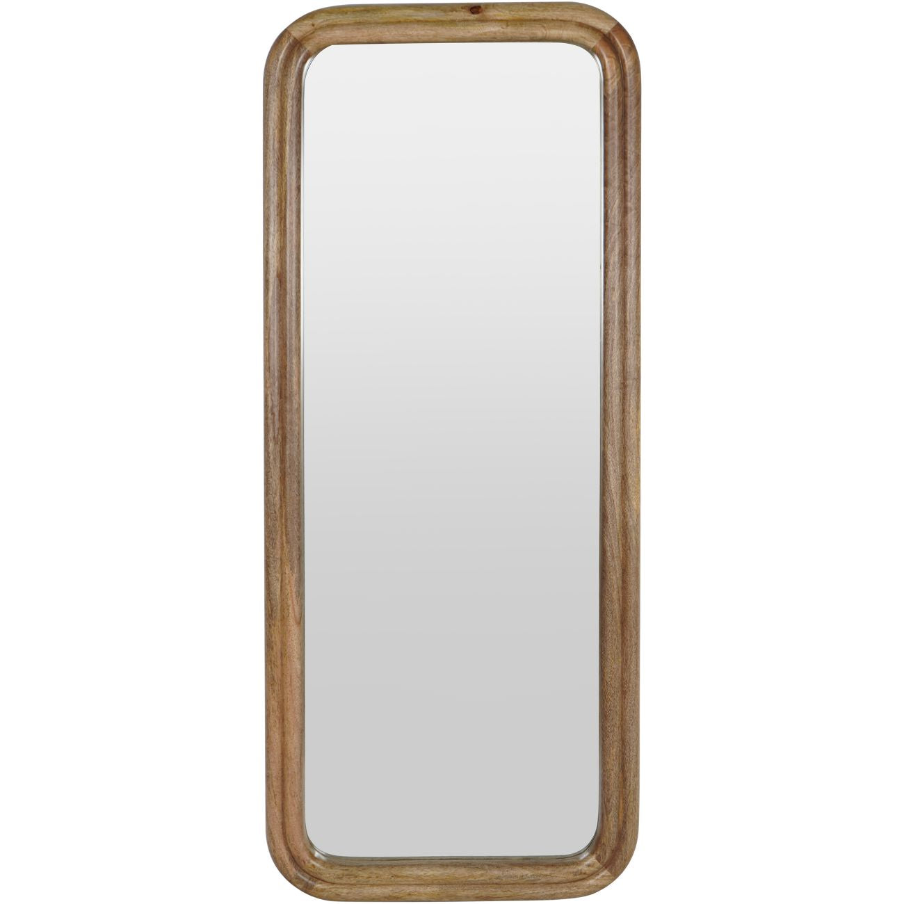 Leon Natural Oak Wood Grooved Edge Rectangle Mirror | Extra Large