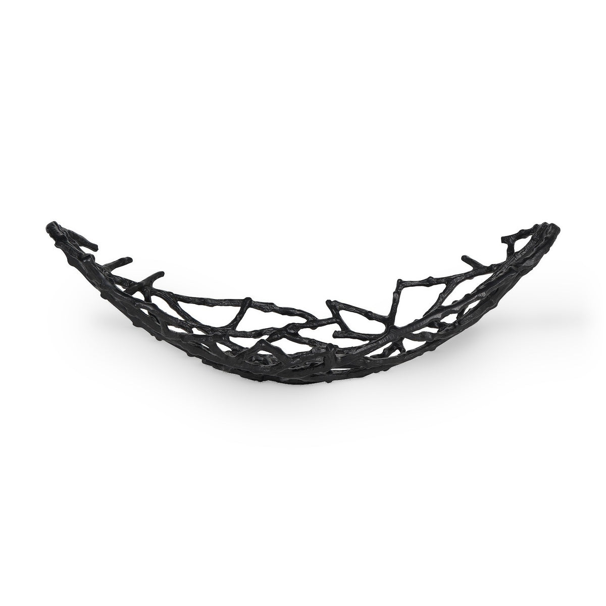 Twig Oval Black Bowl Small