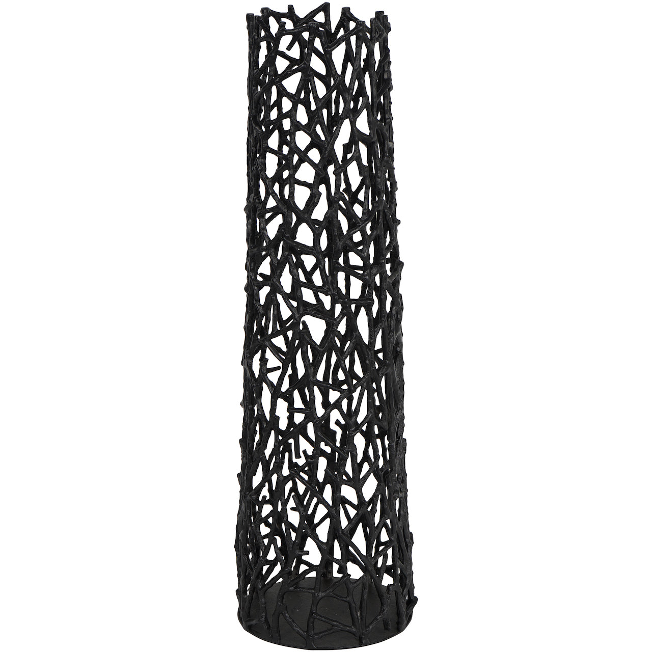 Twig Black Sculpture Floor Vase
