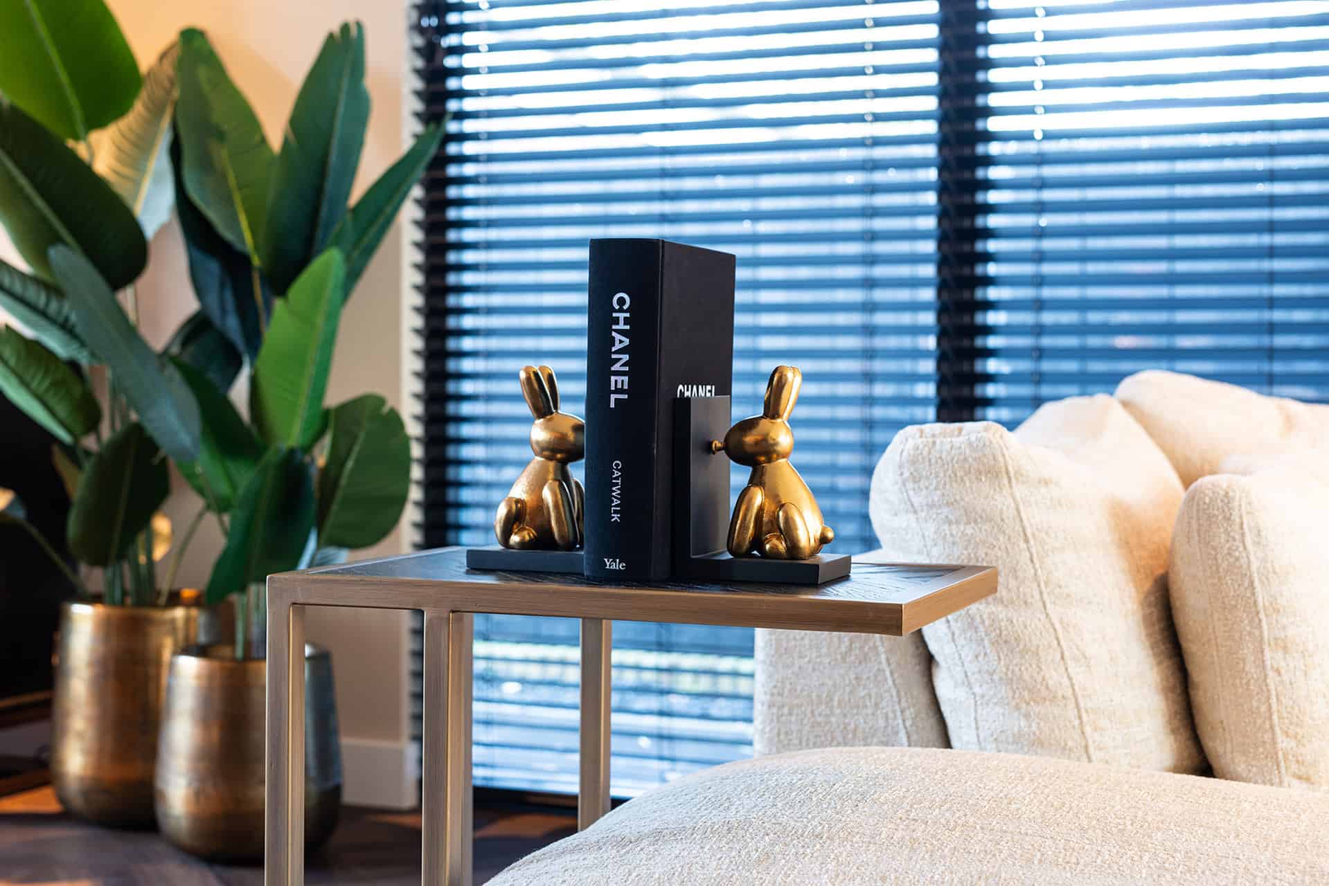 Sofa table Blackbone brass (Black rustic)