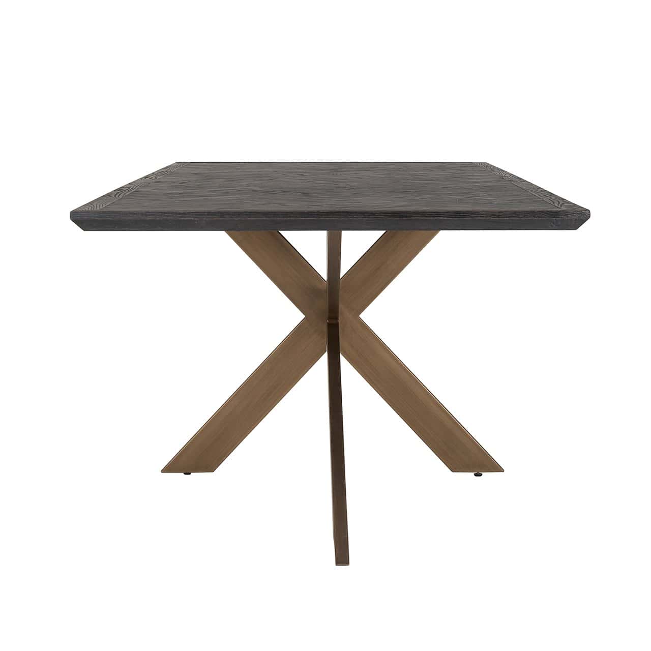 Dining table Blackbone brass 260 (Black rustic)
