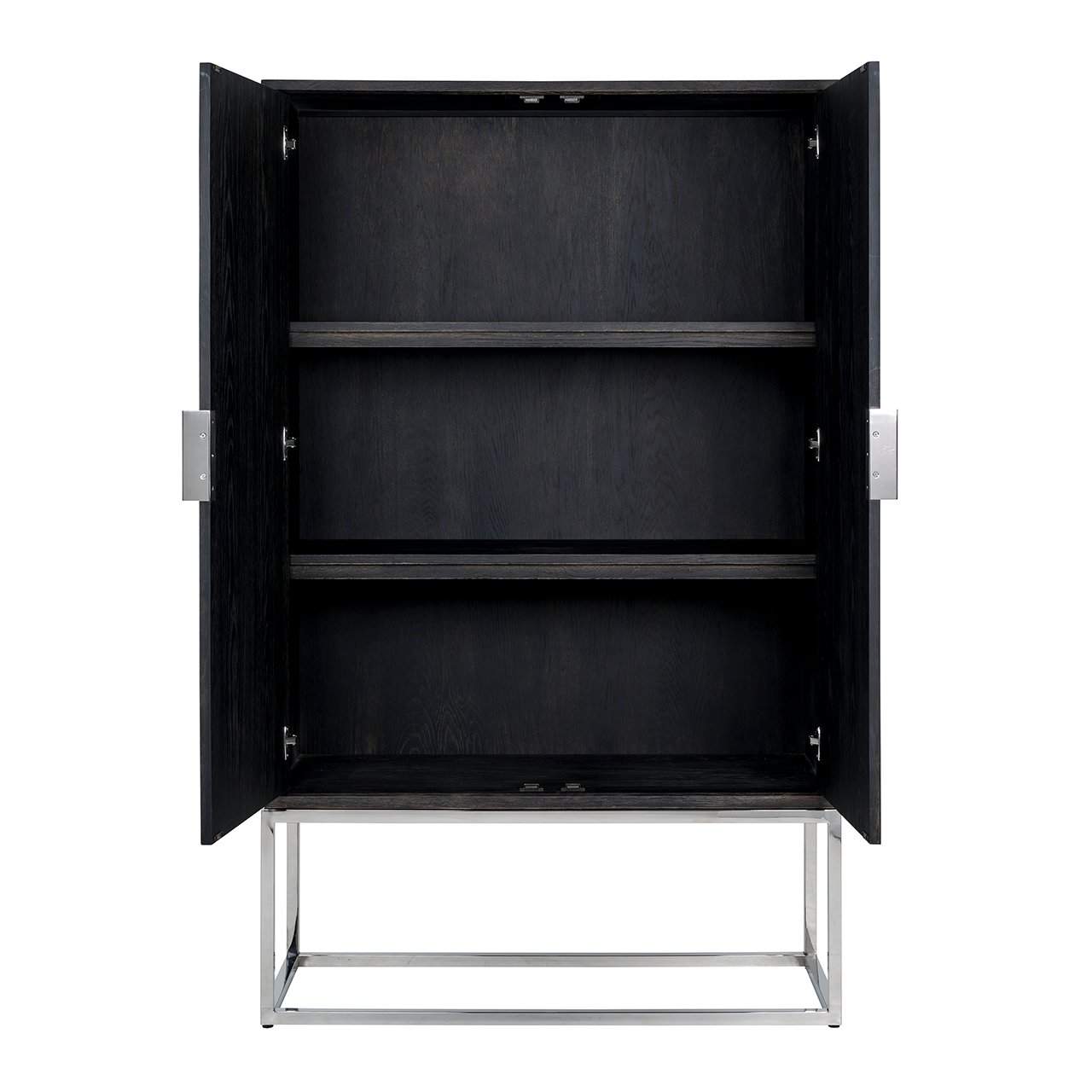 Cabinet Blackbone silver 2-doors (Black rustic)