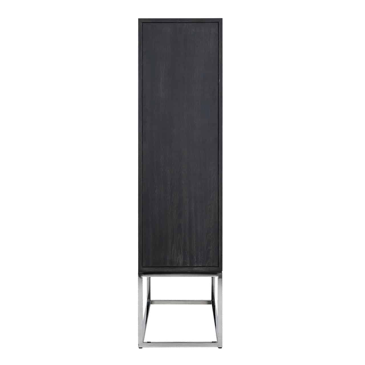 Cabinet Blackbone silver 2-doors (Black rustic)