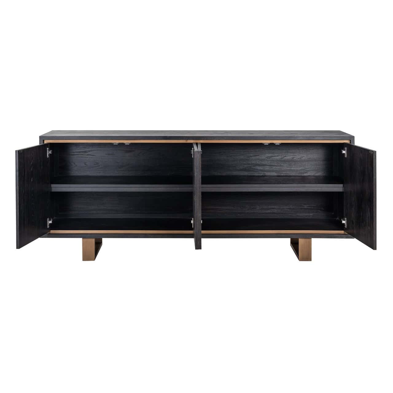 Sideboard Hunter 4-doors (Black rustic)