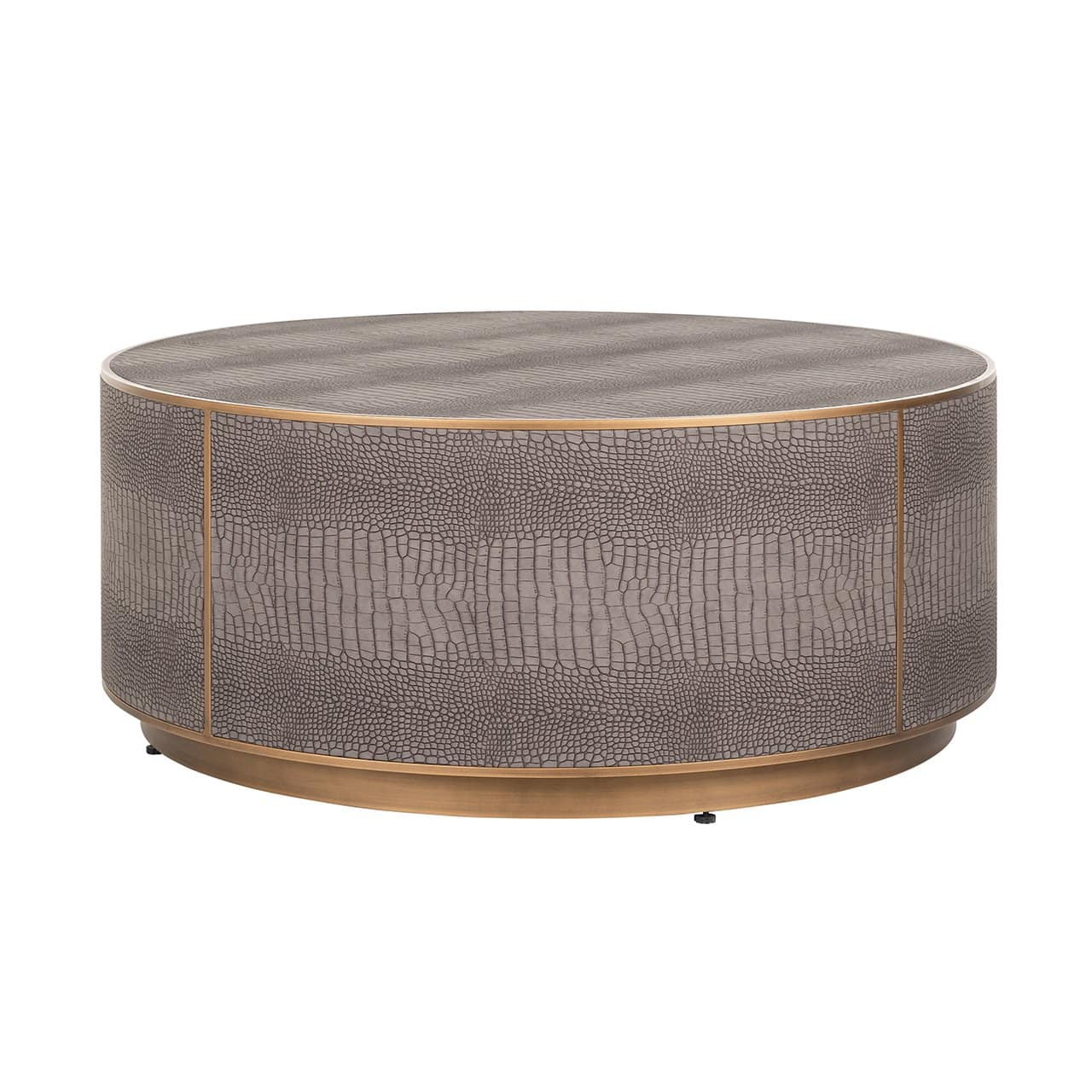 Coffee table Classio 100Ø  (Brushed Gold)