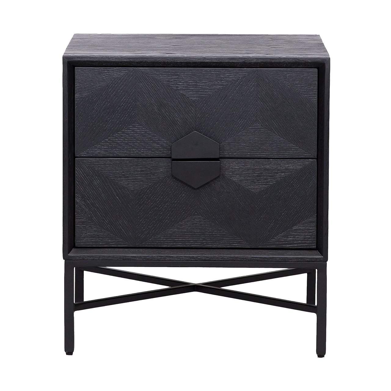 Chest of drawers Blax 2-drawers (Black)