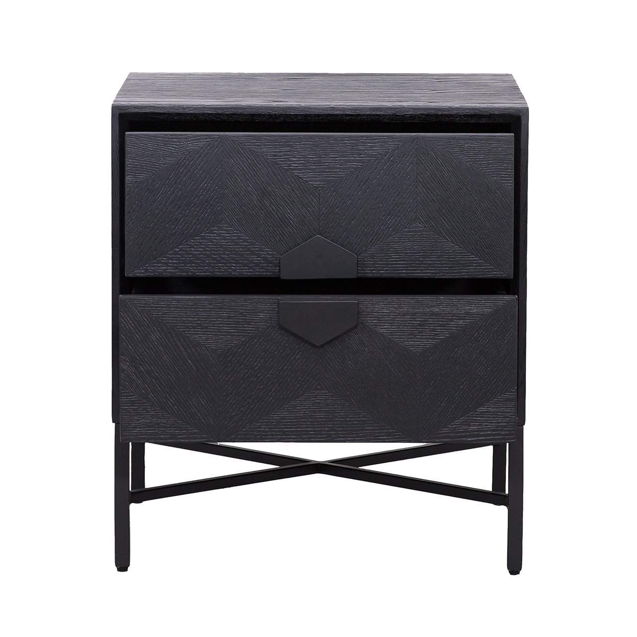 Chest of drawers Blax 2-drawers (Black)