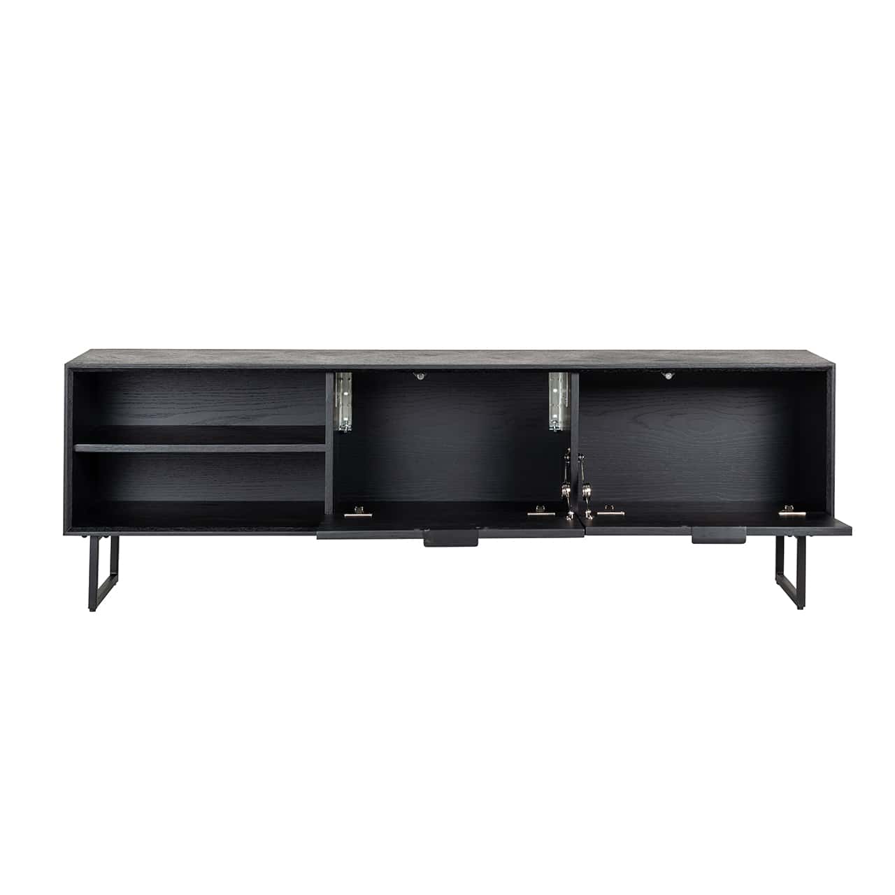 TV-unit Blax 2-flap doors 1-shelf (Black)