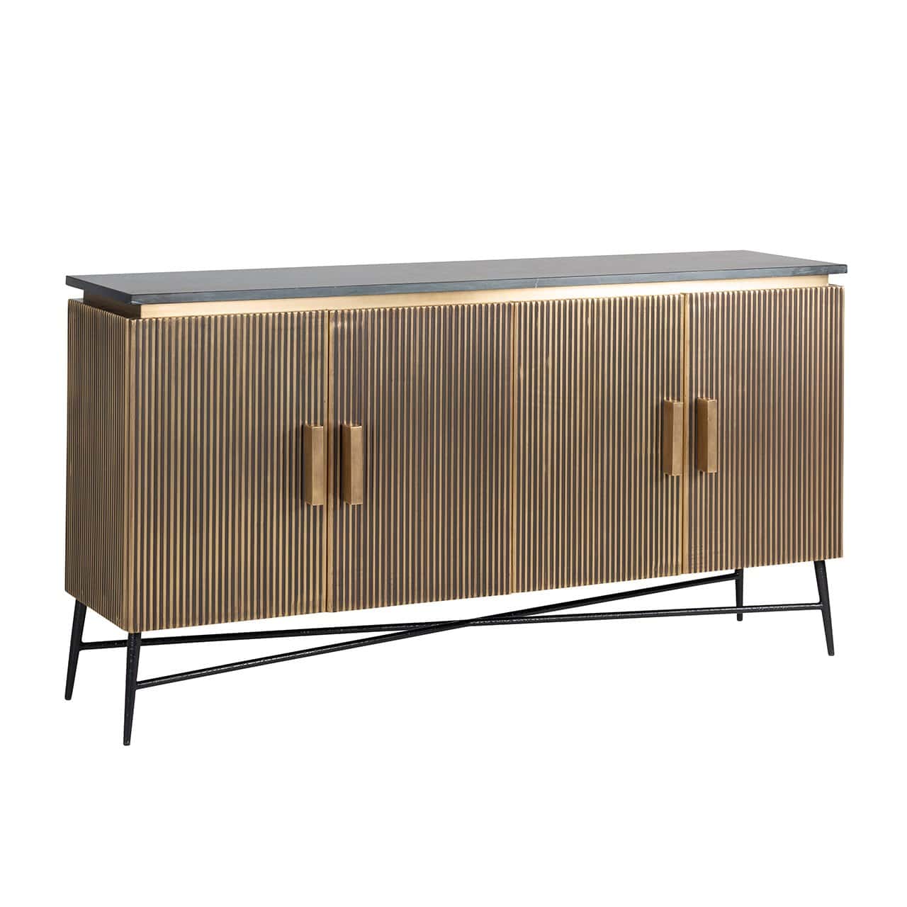 Sideboard Ironville 4-doors (Gold)