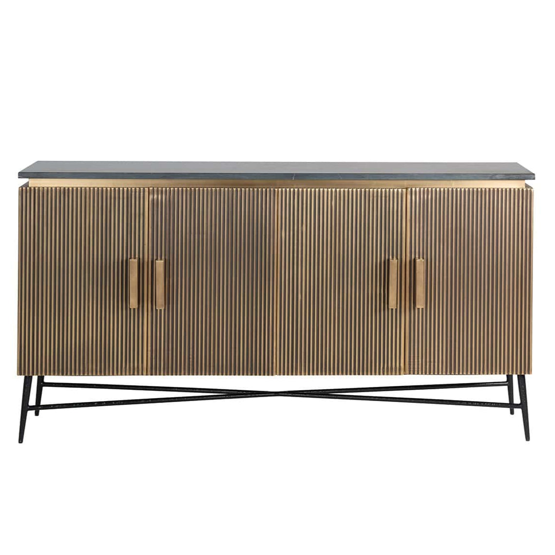 Sideboard Ironville 4-doors (Gold)