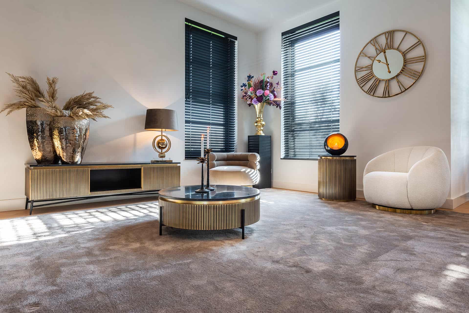 Side table Ironville 50Ø (Gold)