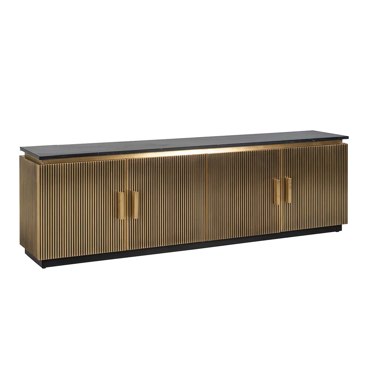 TV-Unit Ironville 4-doors (Gold)