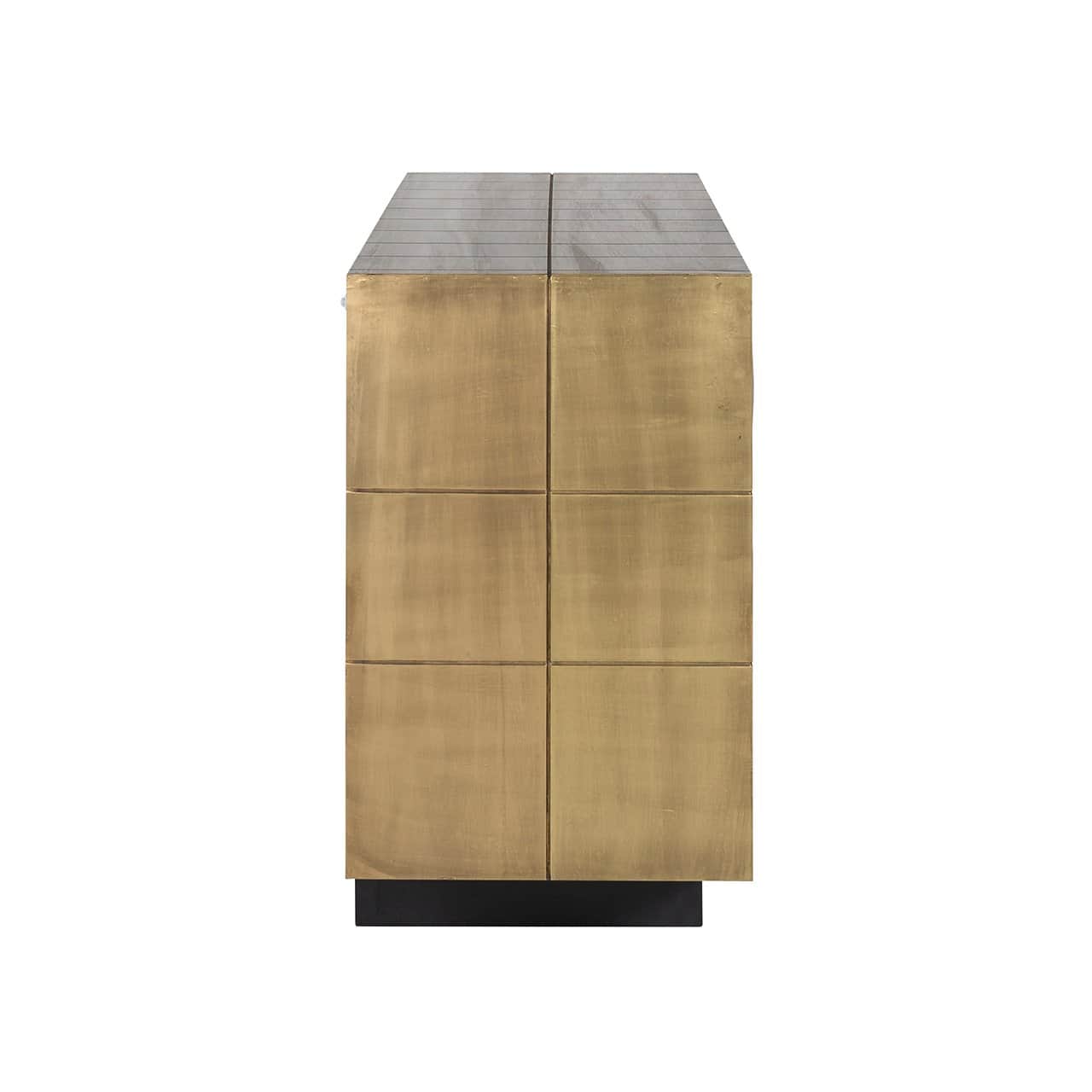 Sideboard Collada 3-doors (Brushed Gold)