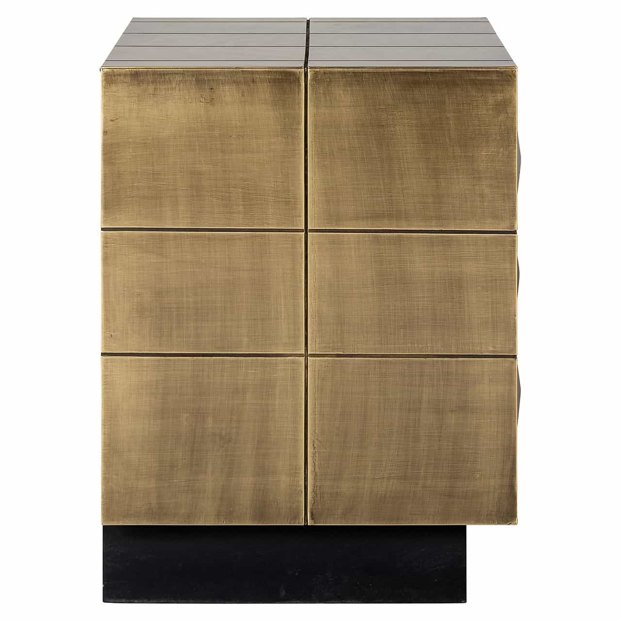 Cabinet Collada 3-drawers (Brushed Gold)