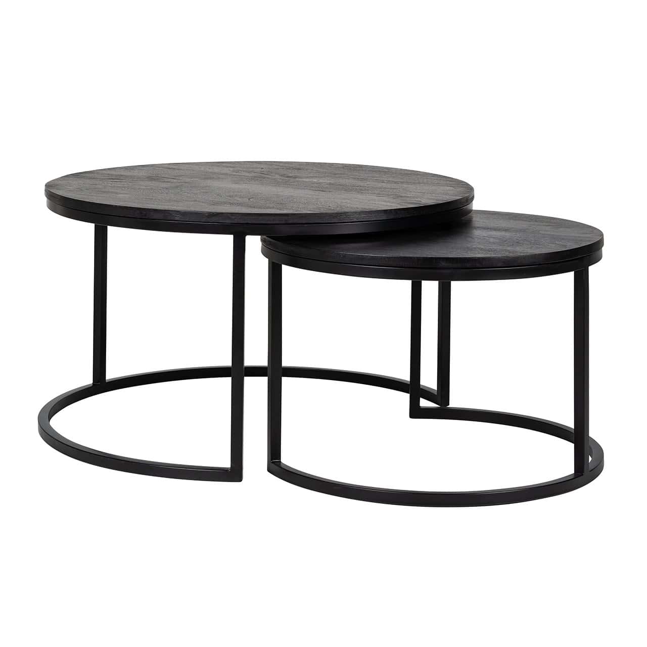 Coffee table Catana set of 2  (Black)