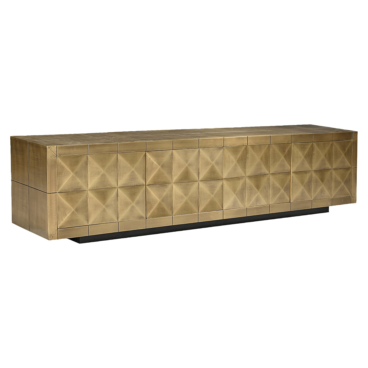 TV-unit Collada 4-doors (Brushed Gold)