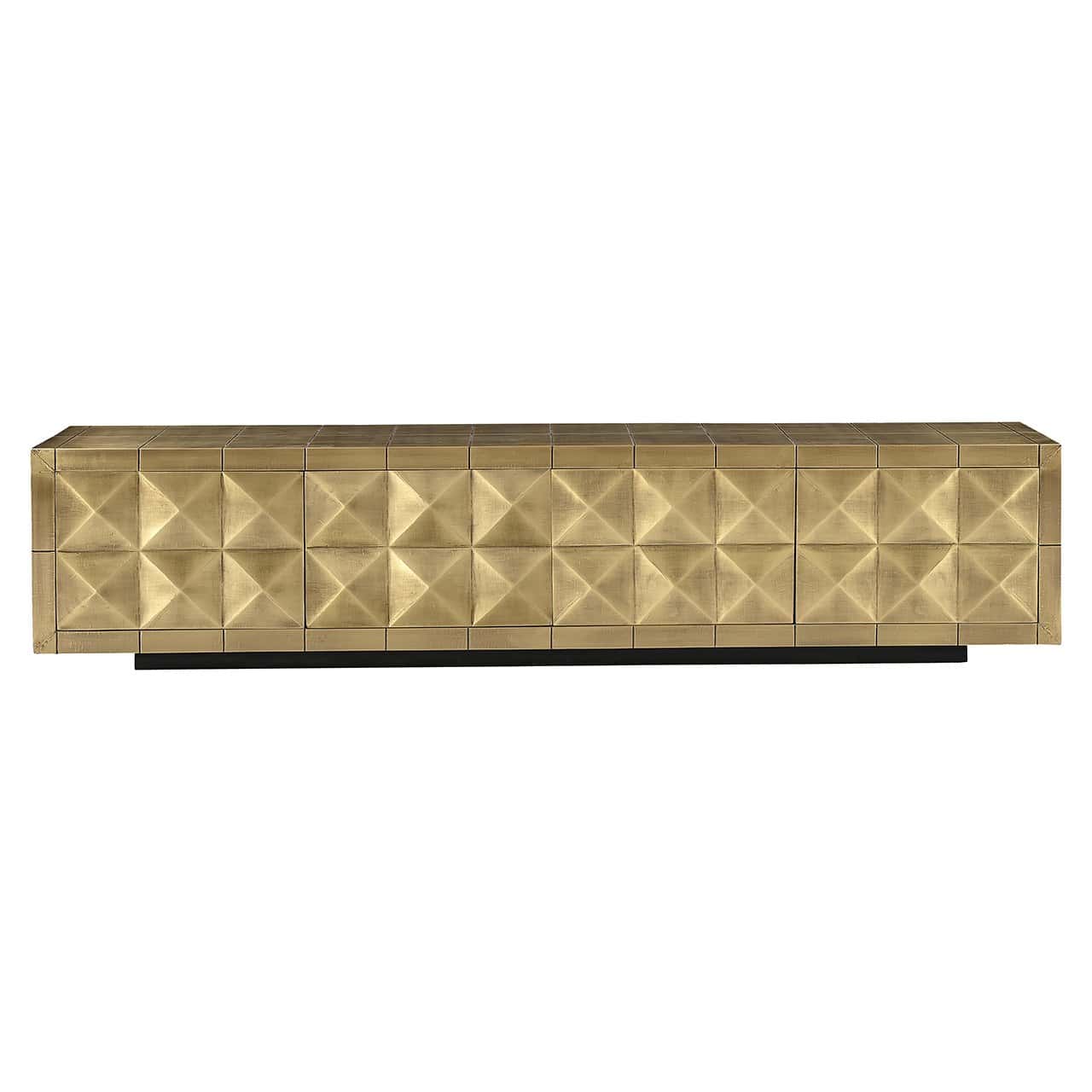 TV-unit Collada 4-doors (Brushed Gold)