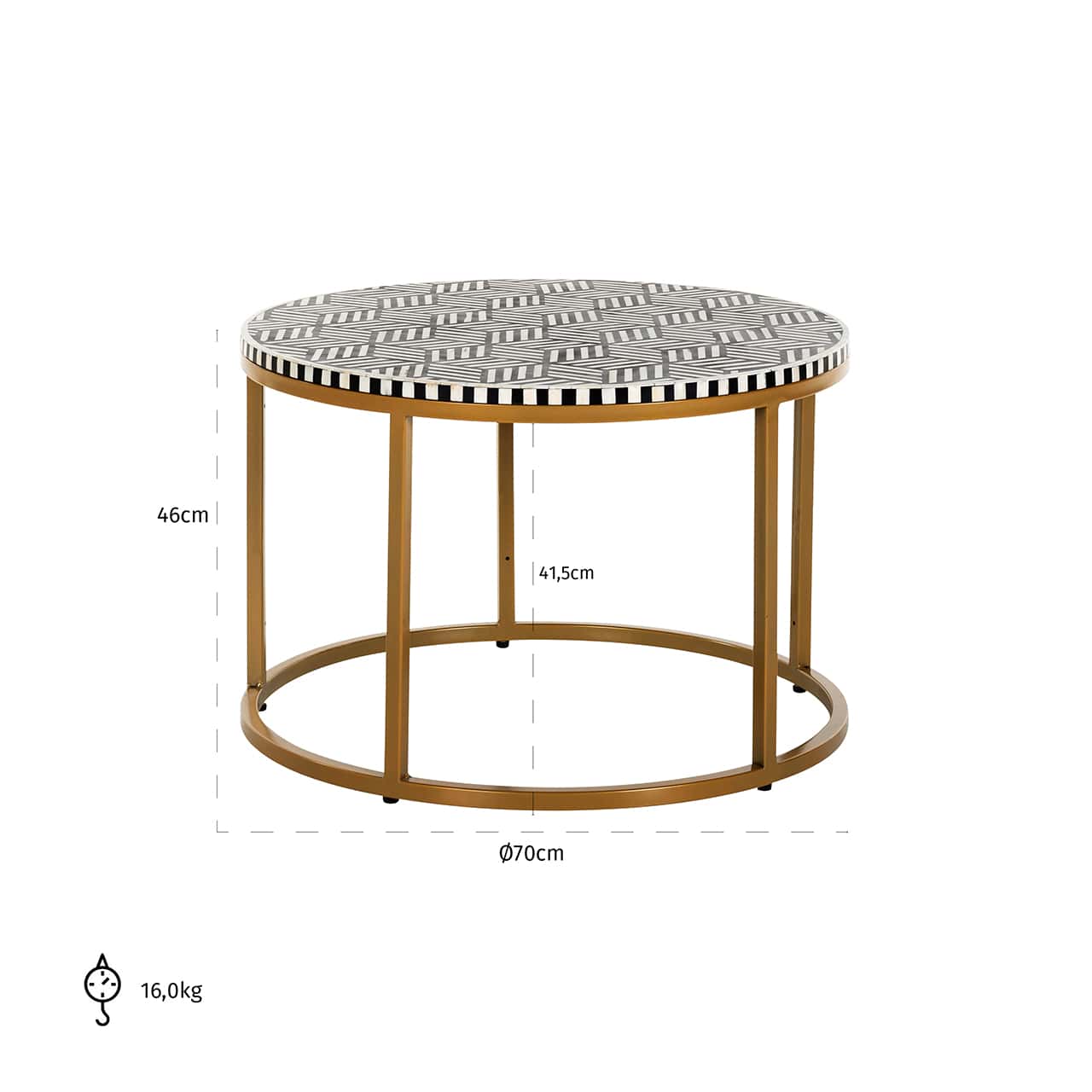 Coffee table Bliss 70Ø