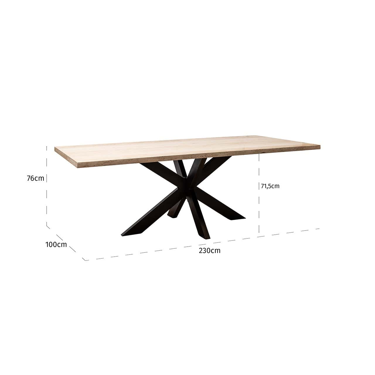 Dining table Avalon rectangle 230