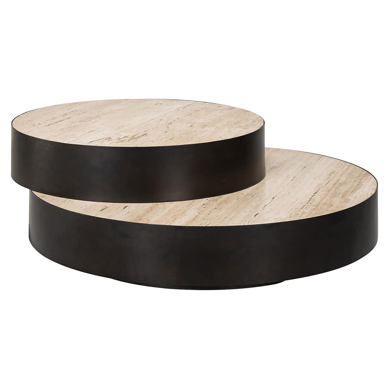 Coffee table Avalon round layered