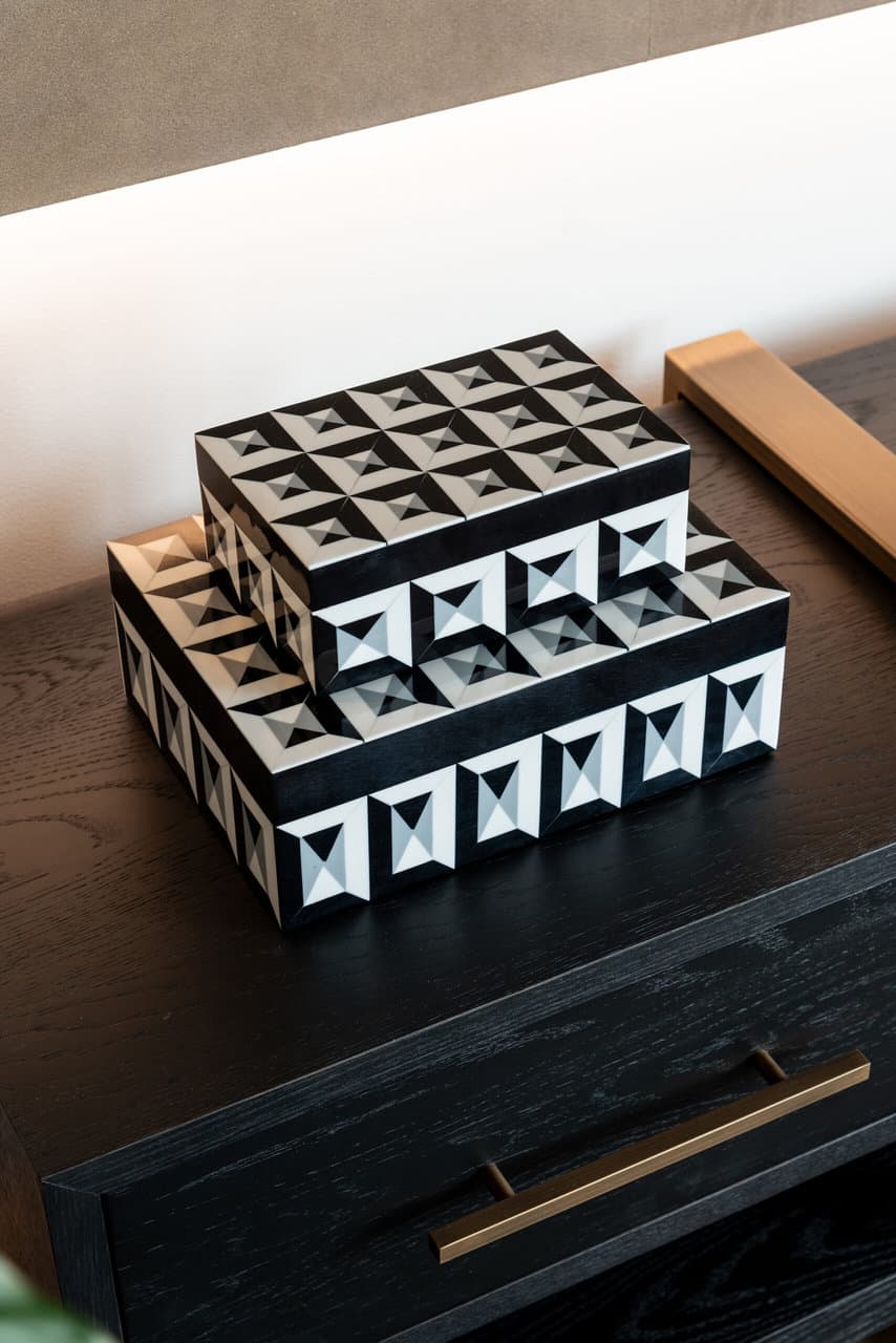 Sideboard Cambon 3-drawers (Dark coffee)