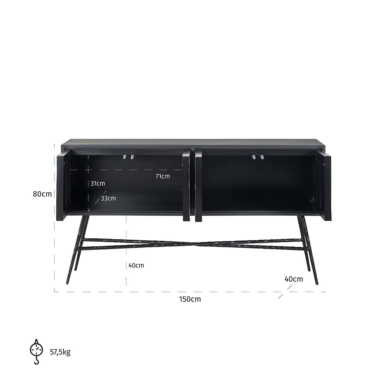 Sideboard Rostelli 4-doors