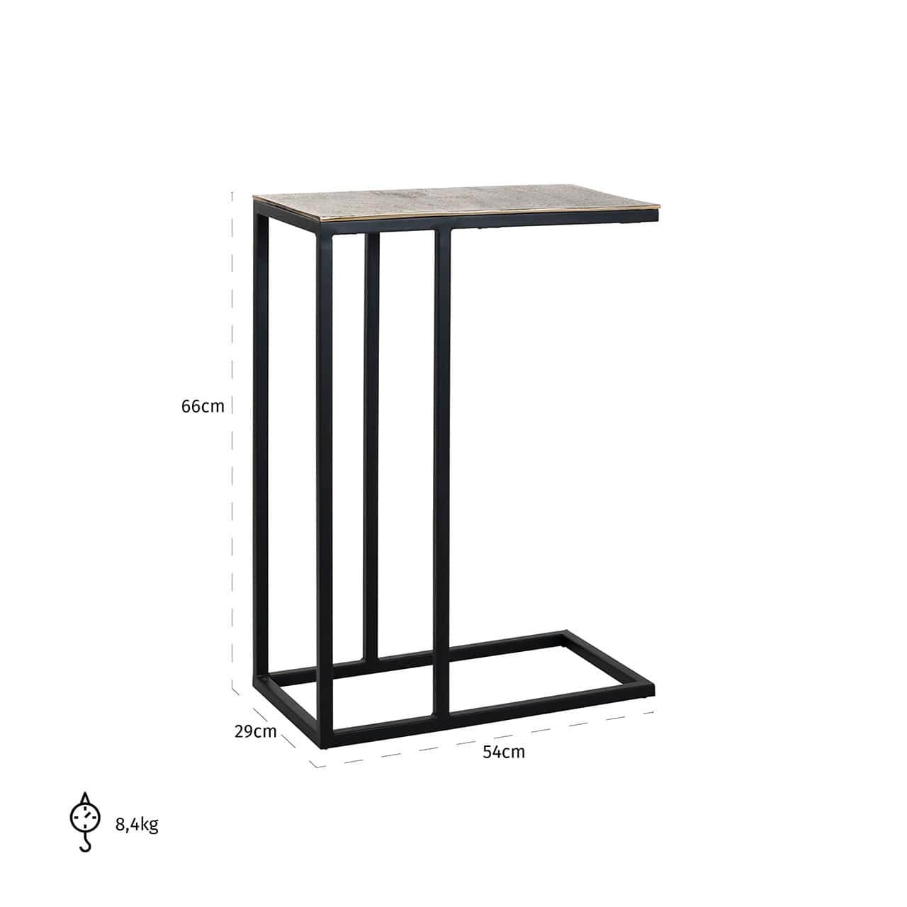 Sofa table Calloway  (Champagne gold)