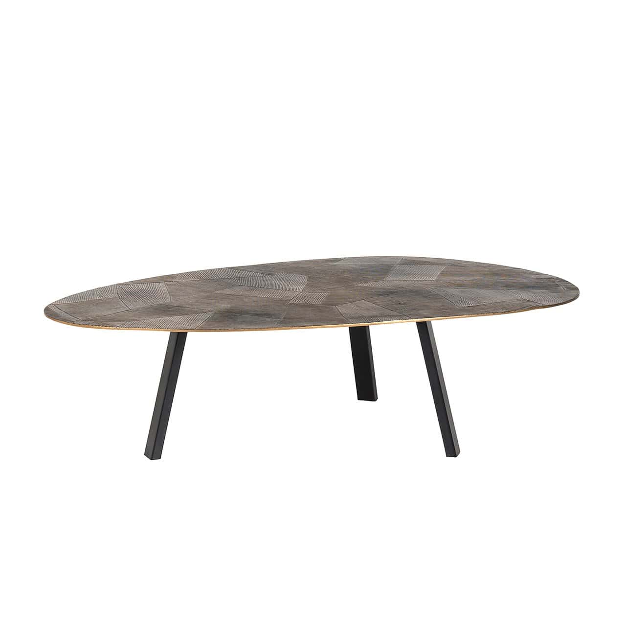 Coffee table Tulum (Brushed Gold)