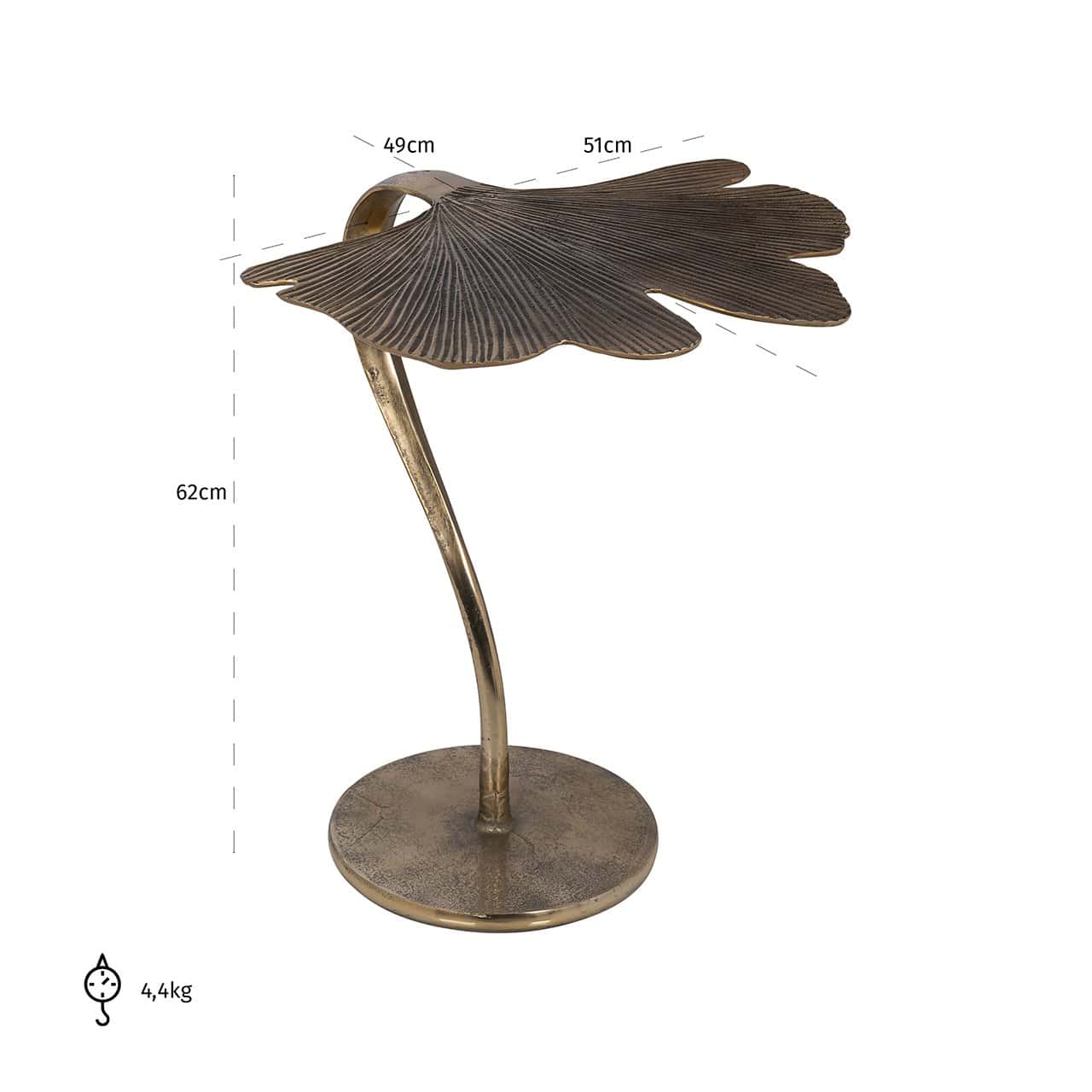 Side table June (Brushed Gold)