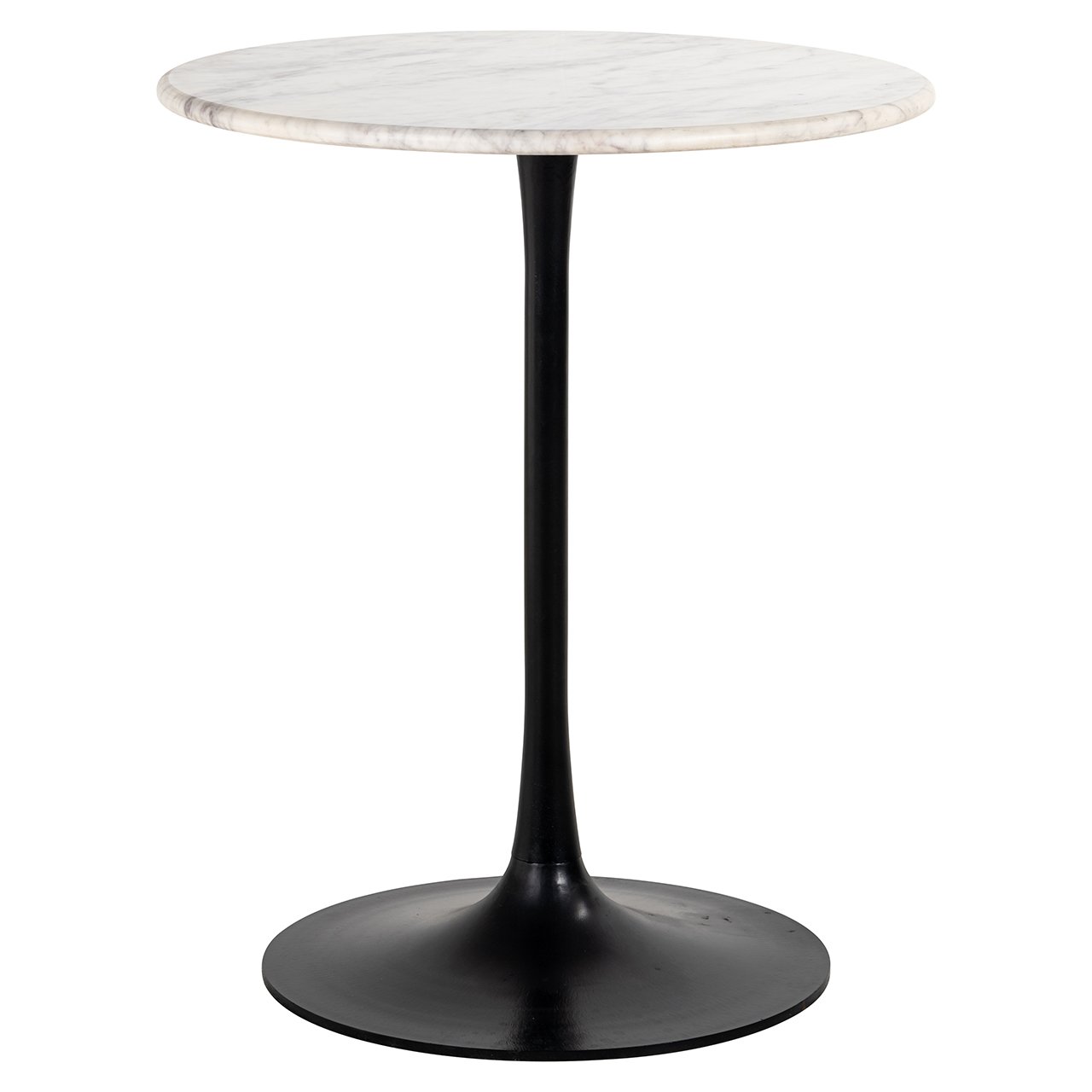 Bistro table Carlten white 65 (Black/white)
