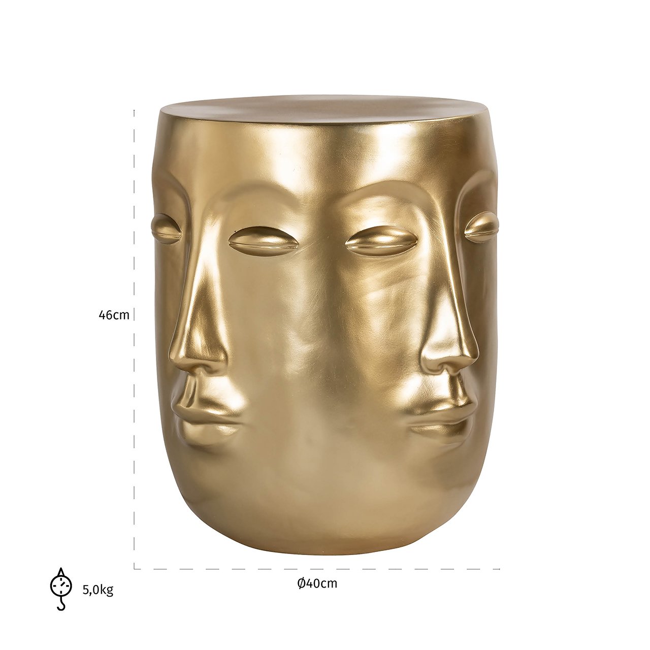 Side table Christy gold (Gold)