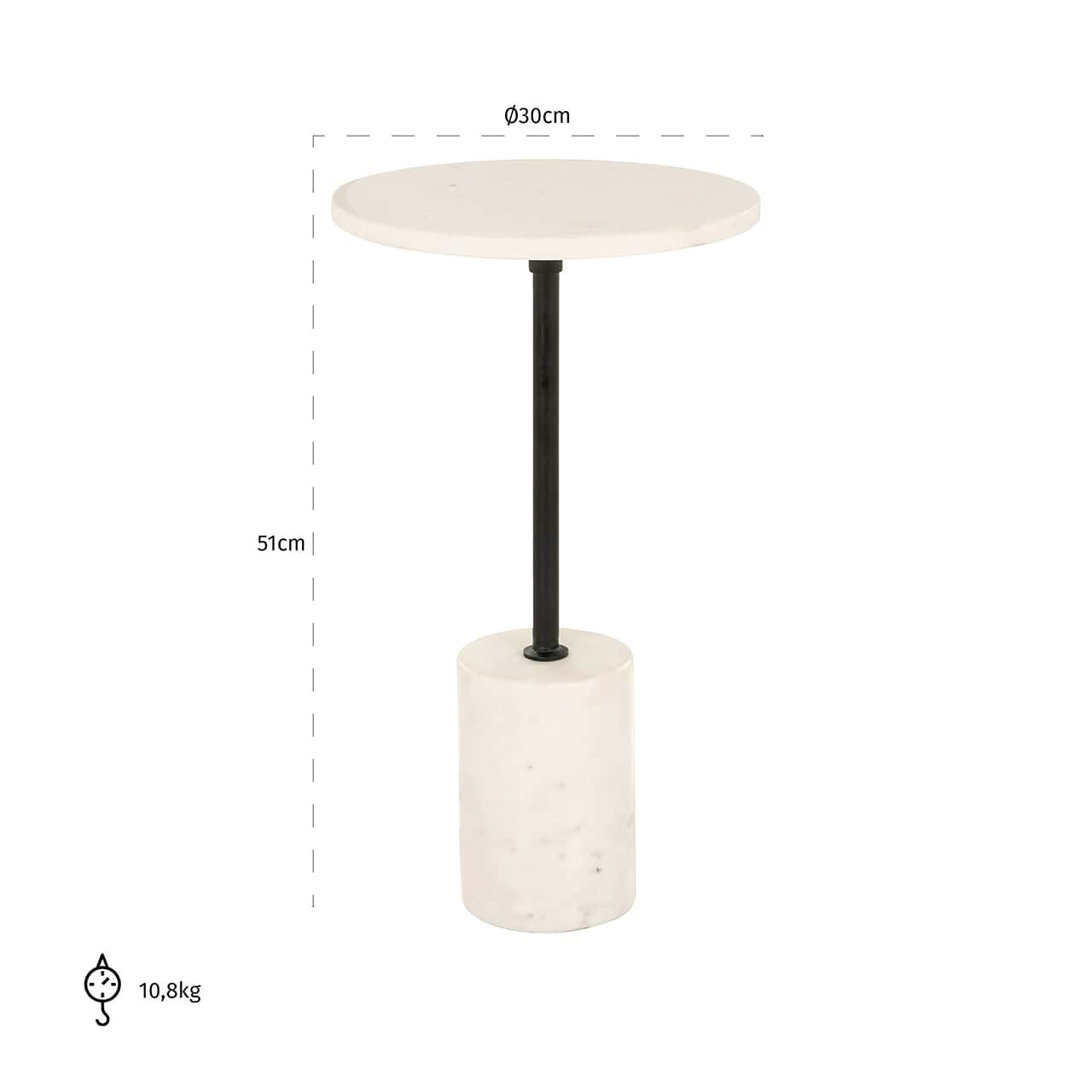 Side table Misty 30Ø