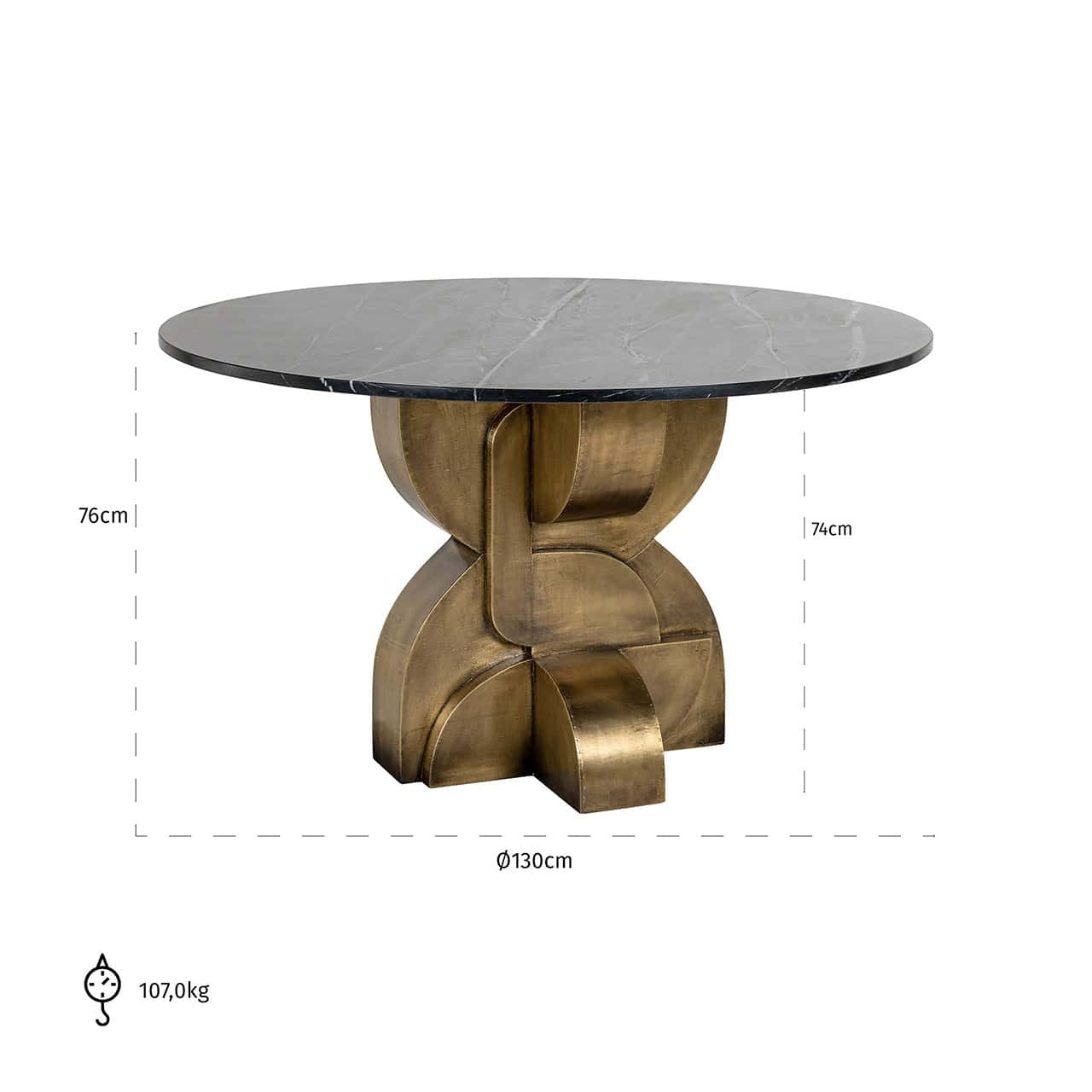 Dining table Maddox130Ø