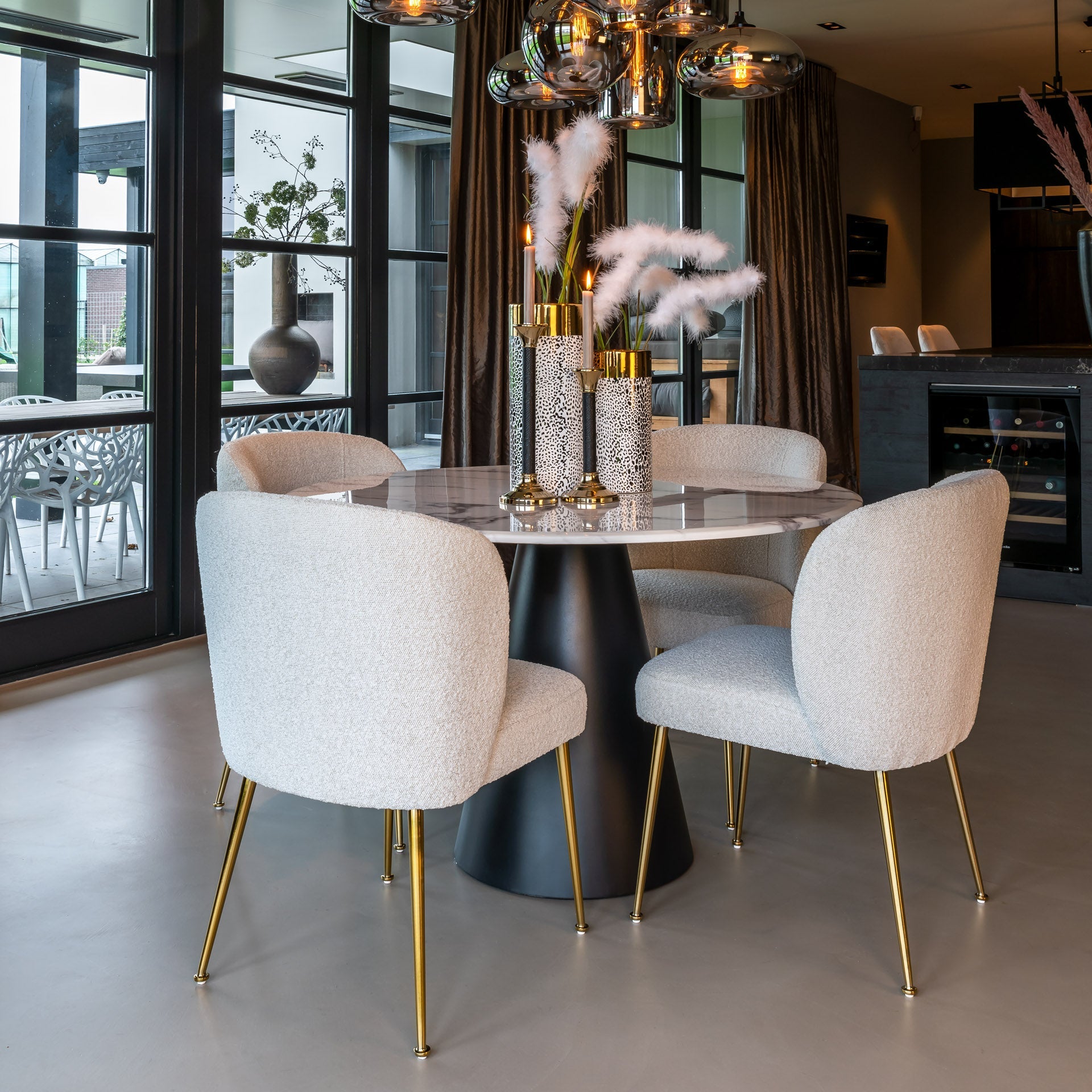 Dining table Degas 120Ø  (White)