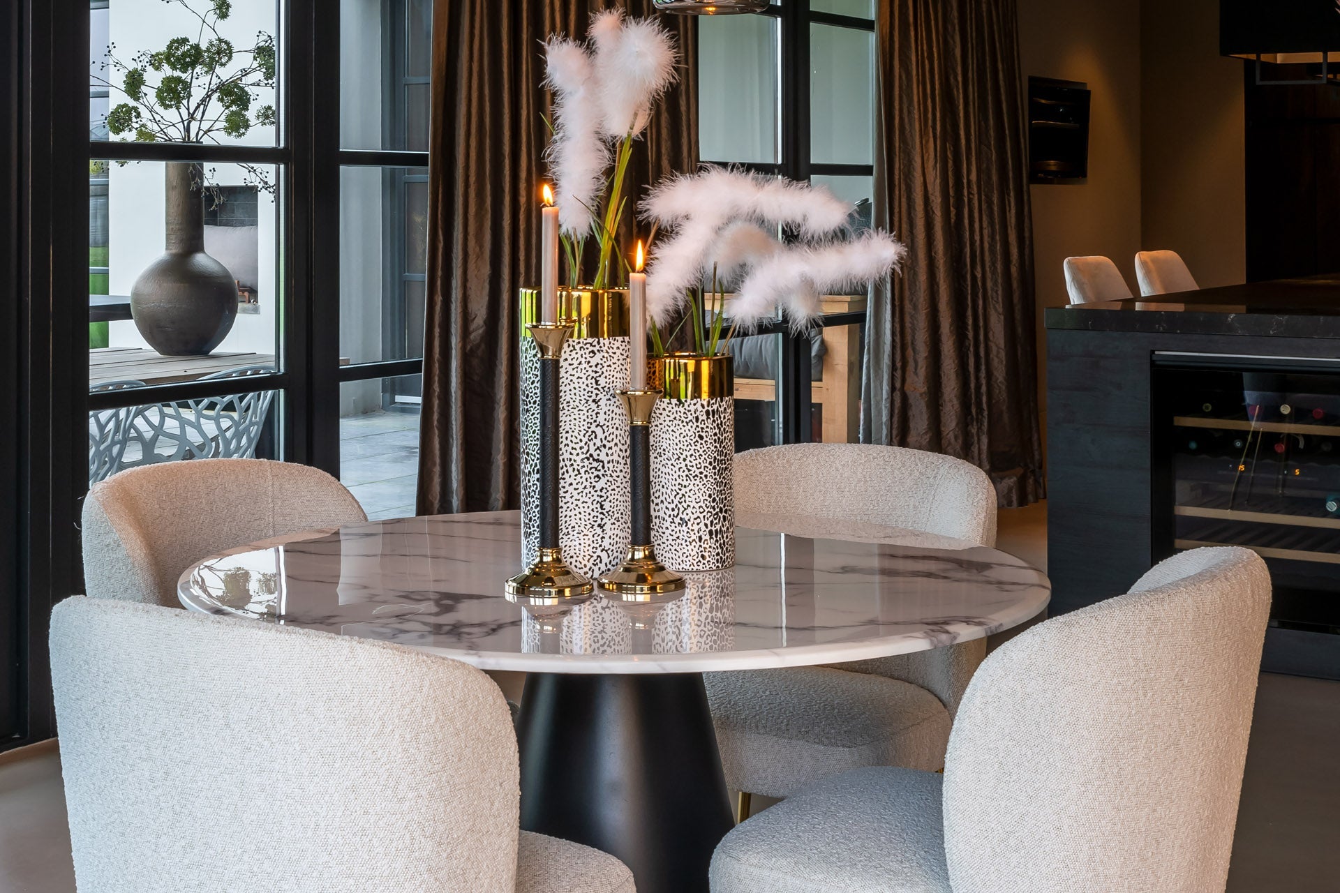 Dining table Degas 120Ø  (White)