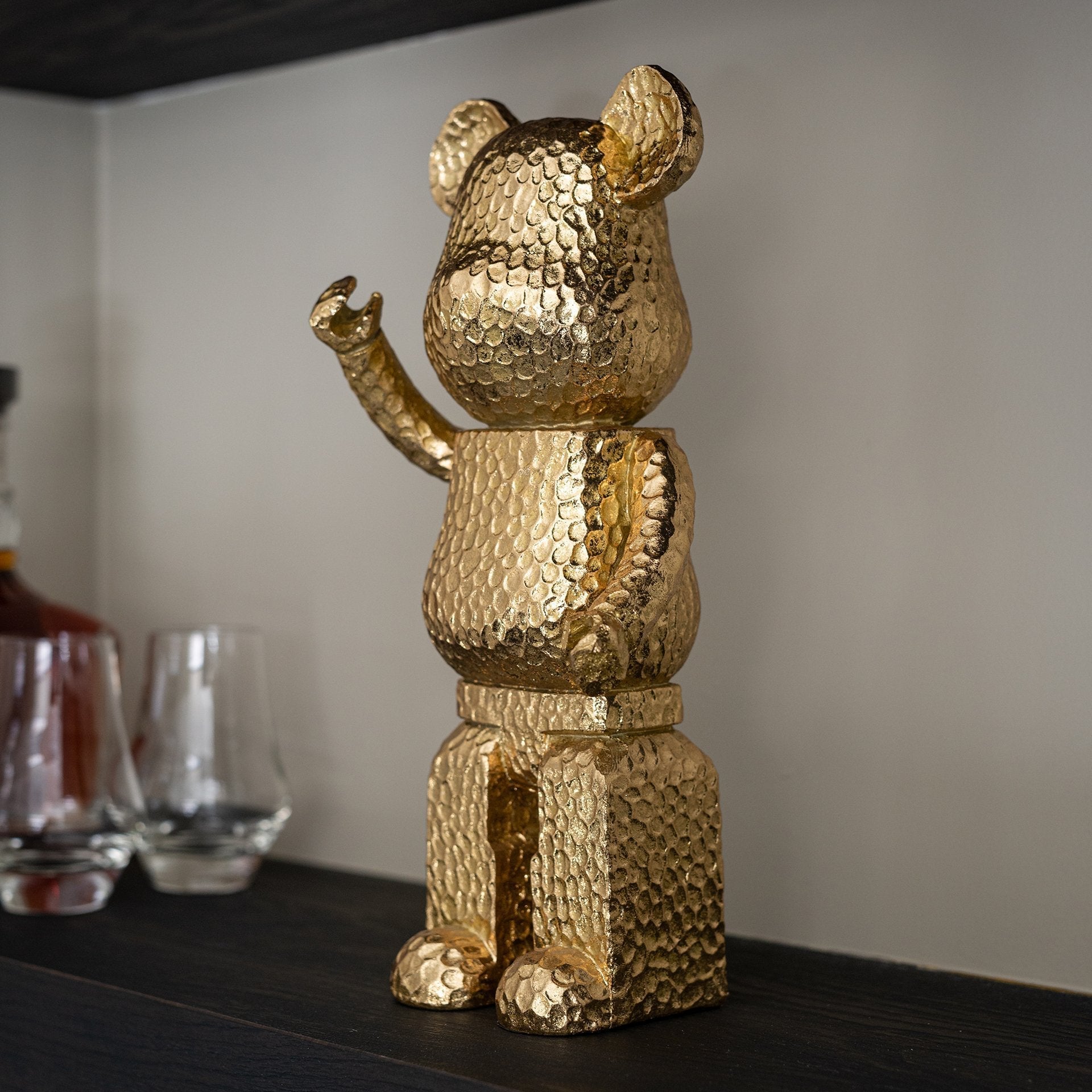 Deco object Bear gold (Gold)