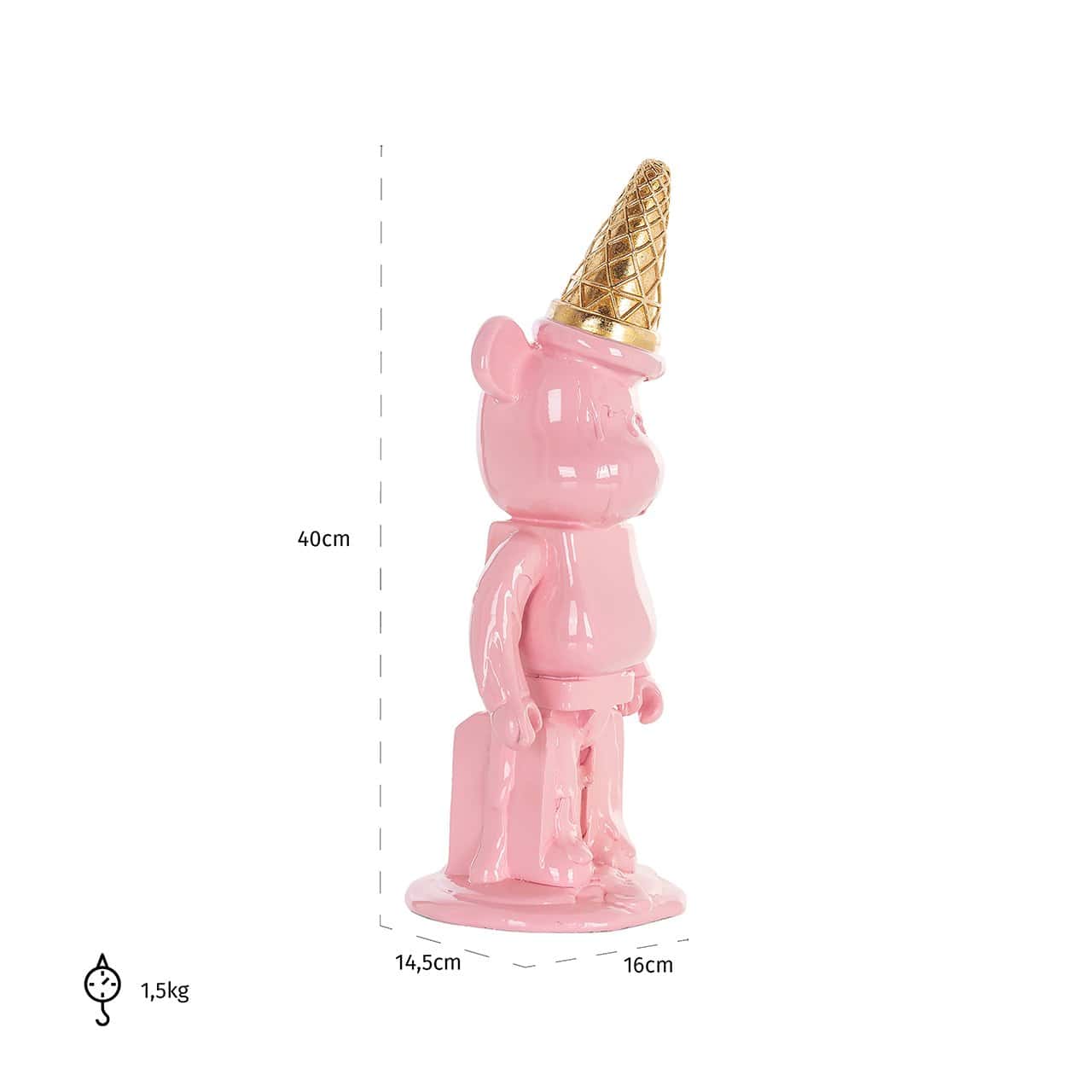 Deco object icebear pink (Pink)