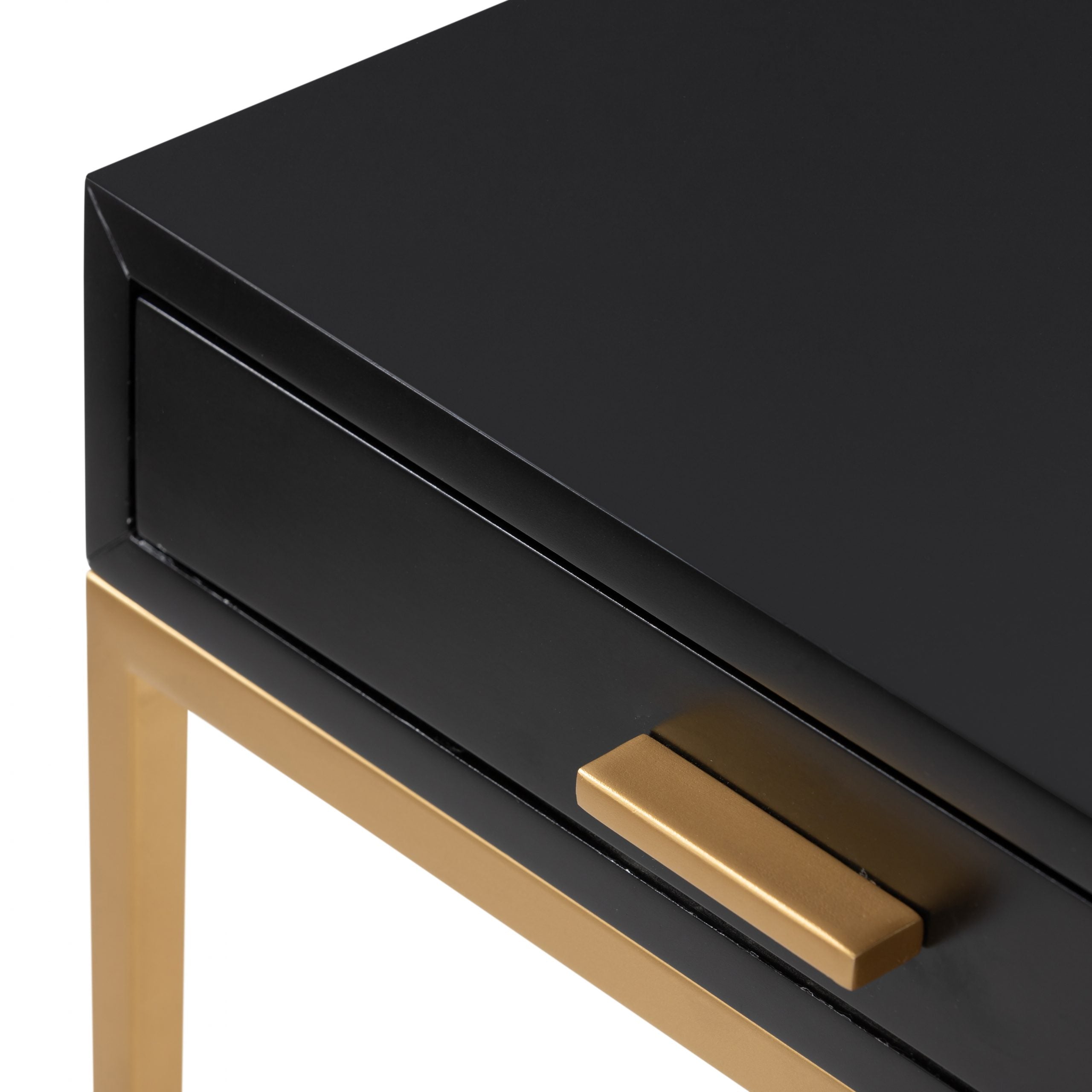 DI Designs Ashridge Black & Gold Side Table